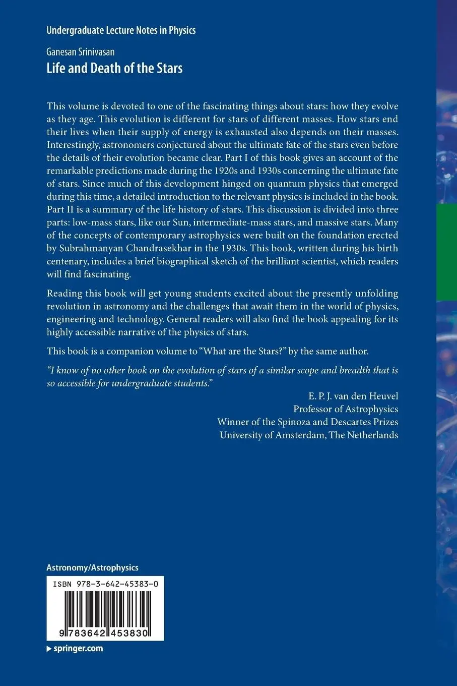 Rückseite: 9783642453830 | Life and Death of the Stars | Ganesan Srinivasan | Taschenbuch | xvii