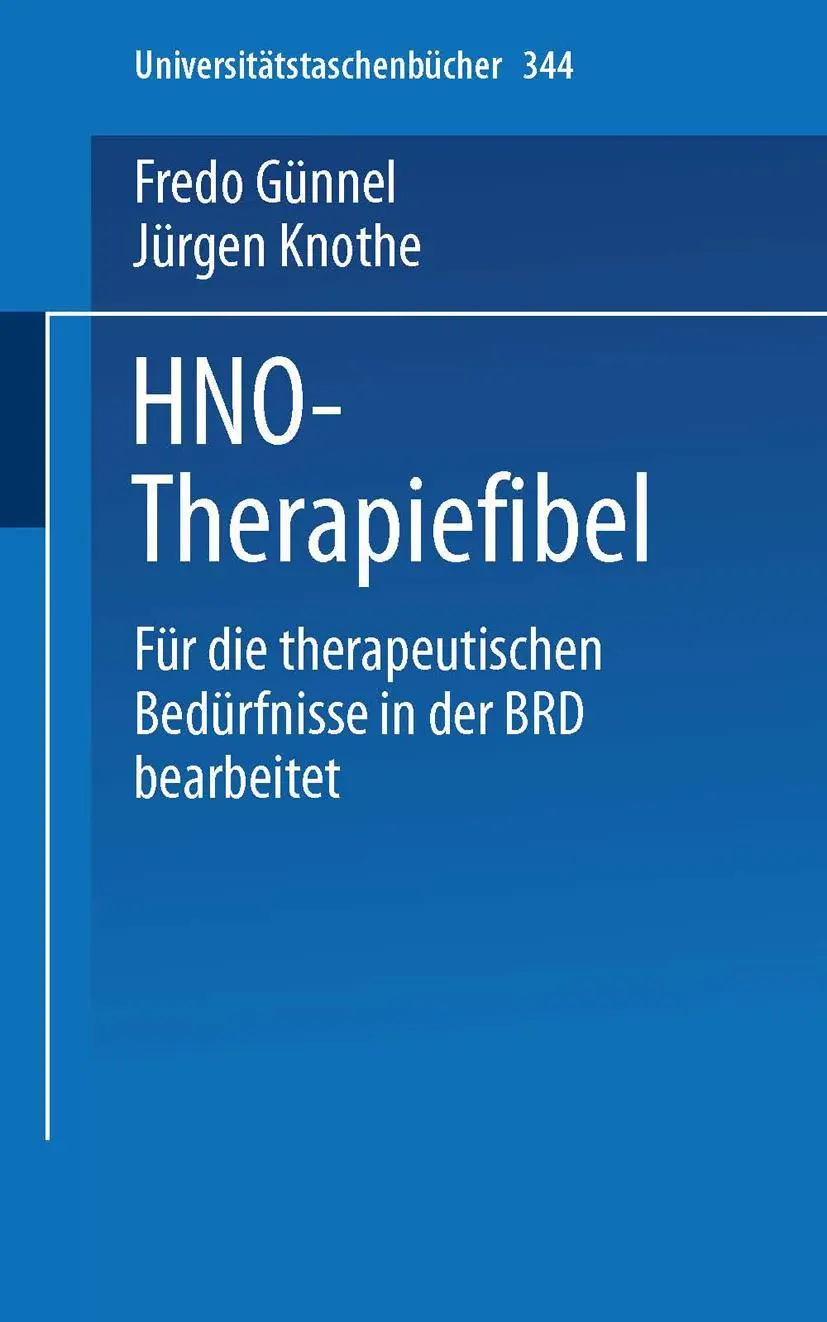 Cover: 9783798503830 | HNO-Therapiefibel | J. Knothe (u. a.) | Taschenbuch | xv | Deutsch