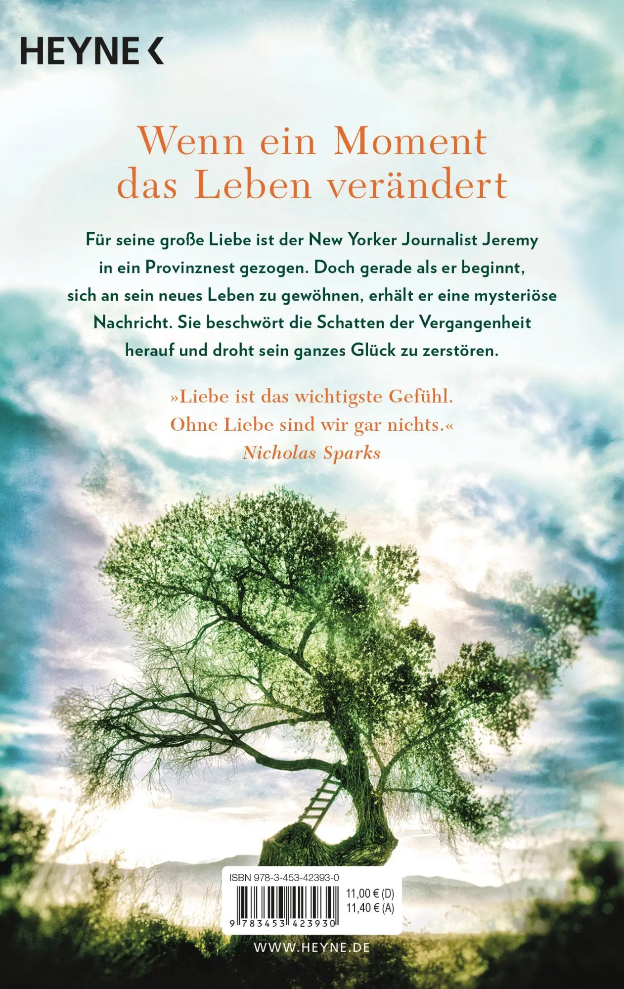 Bild: 9783453423930 | Das Wunder eines Augenblicks | Roman | Nicholas Sparks | Taschenbuch