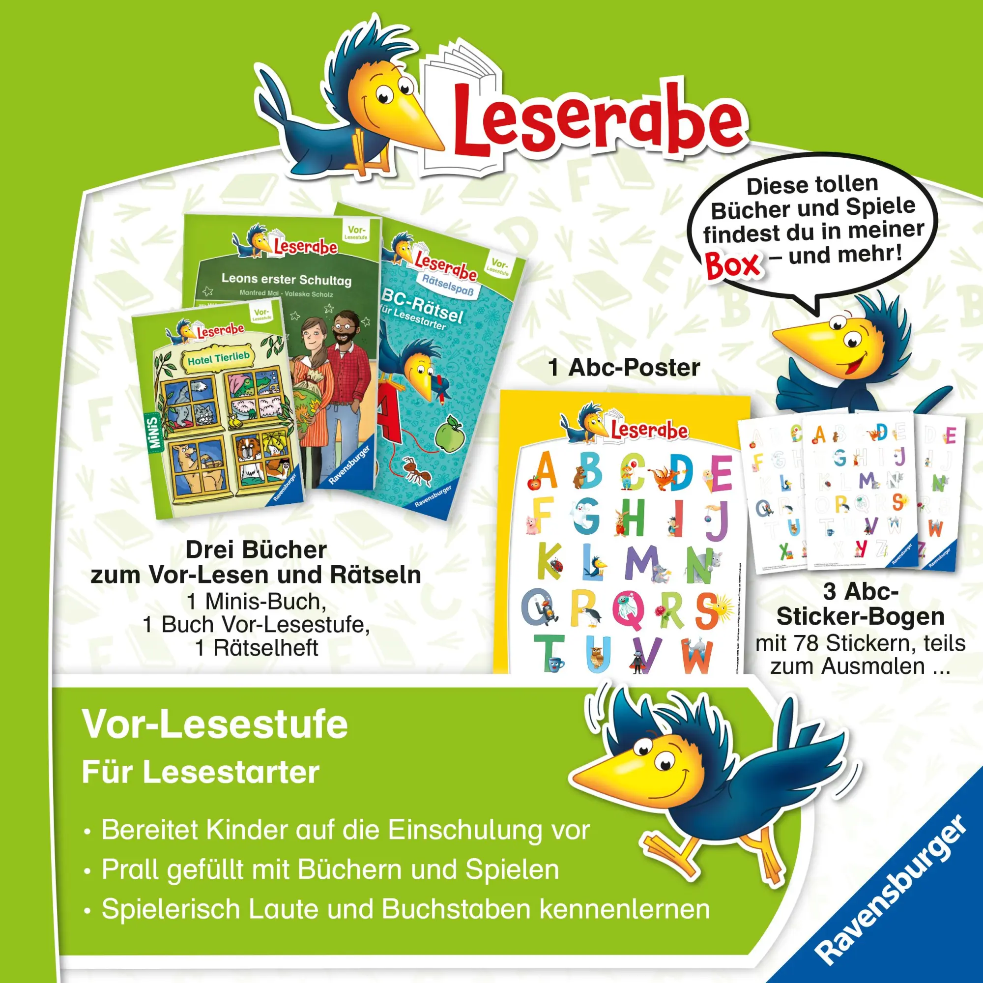 Bild: 9783473463930 | Leserabe Sonderausgaben - Deine große Leseraben Vorschul-Box | Buch