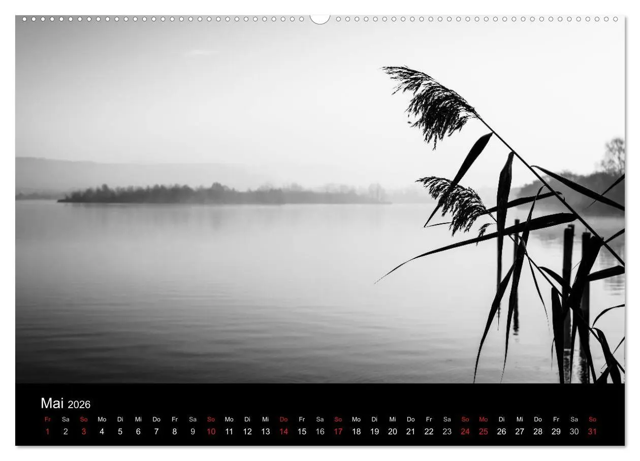 Bild: 9783516023930 | Monochrom 2026 (hochwertiger Premium Wandkalender 2026 DIN A2...