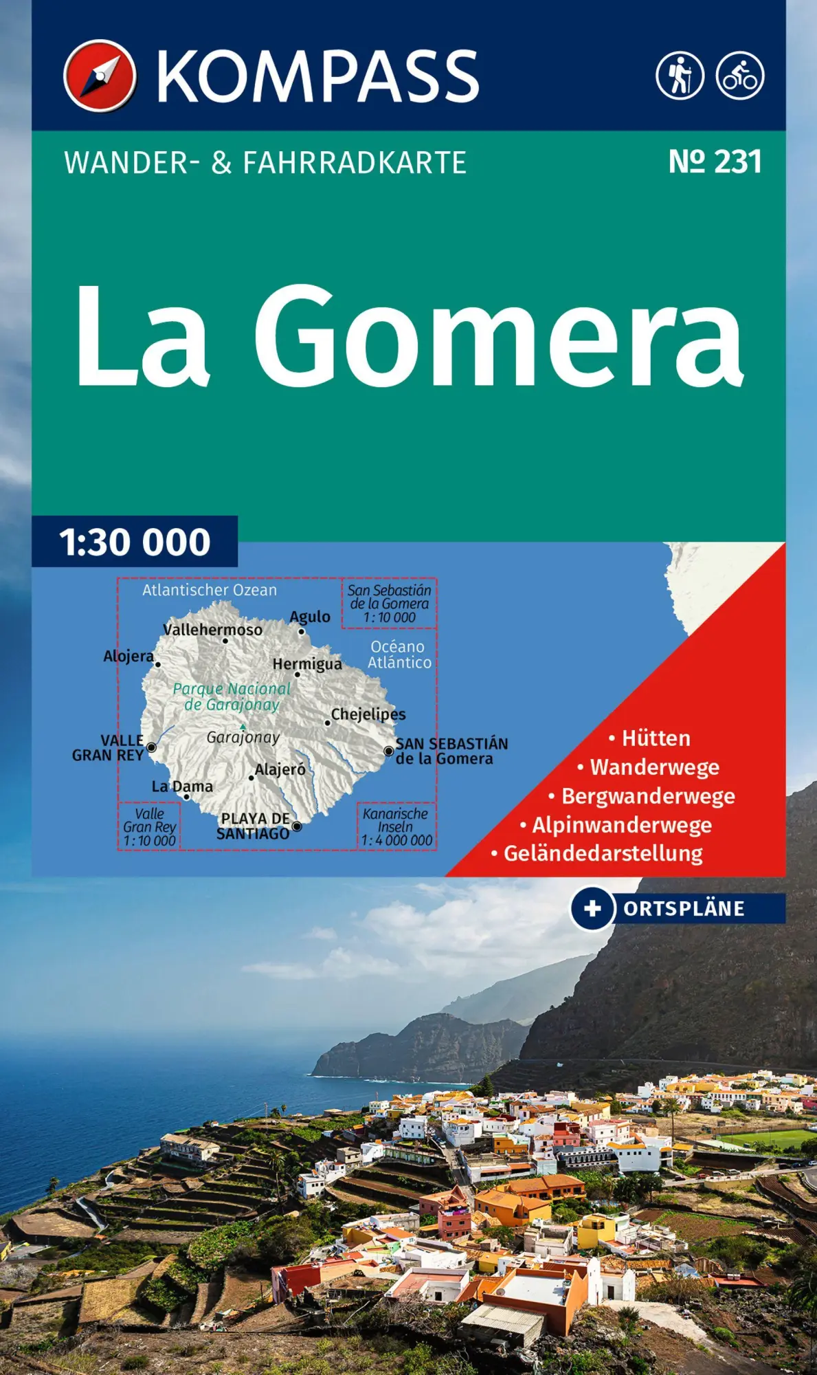 Cover: 9783991543930 | KOMPASS Wanderkarte 231 La Gomera 1:30.000 | (Land-)Karte | Deutsch