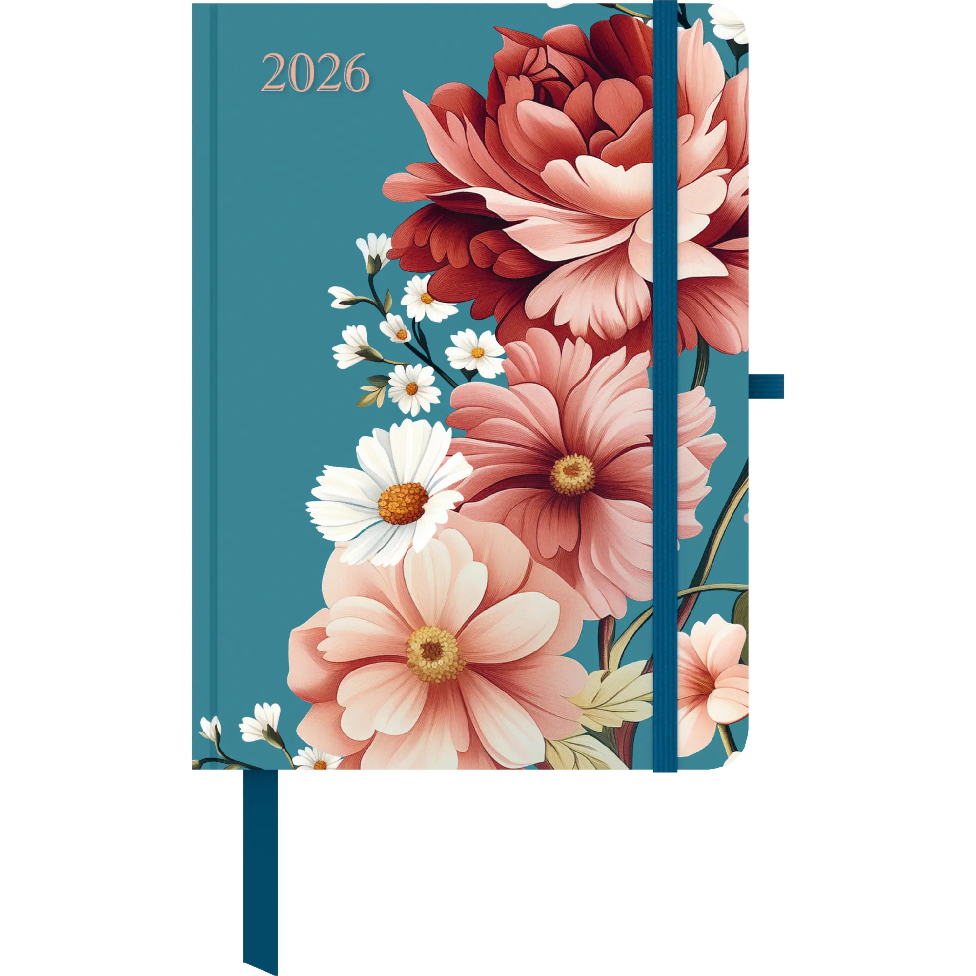 Cover: 4069095004030 | GreenLine Diary Floral 2026 - Buchkalender - Taschenkalender - 16x22