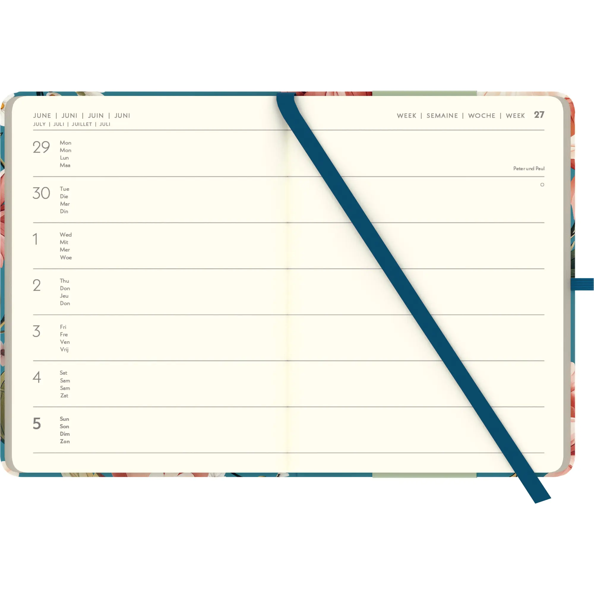 Bild: 4069095004030 | GreenLine Diary Floral 2026 - Buchkalender - Taschenkalender - 16x22