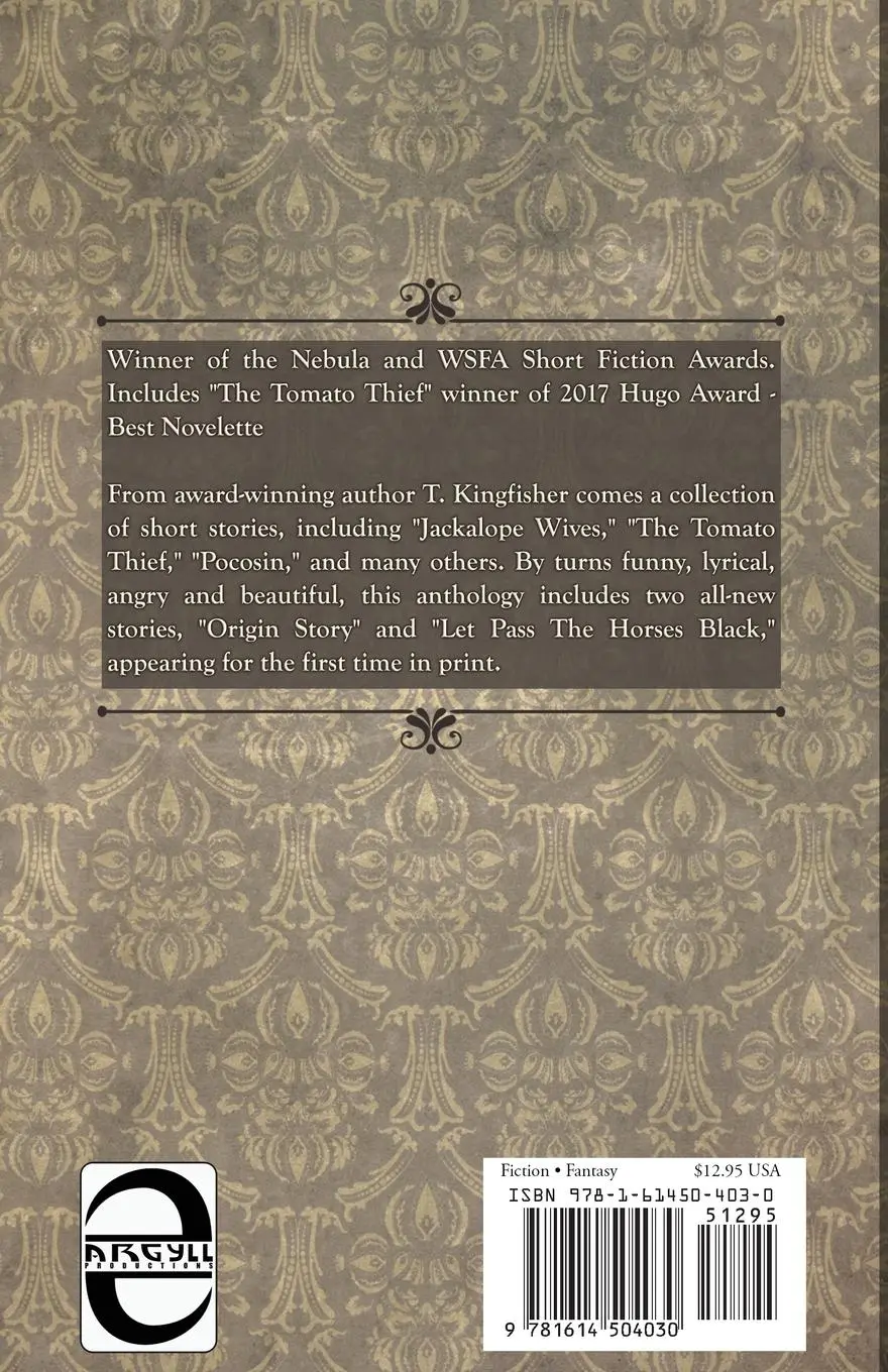 Rückseite: 9781614504030 | Jackalope Wives and Other Stories | T. Kingfisher | Taschenbuch | 2017