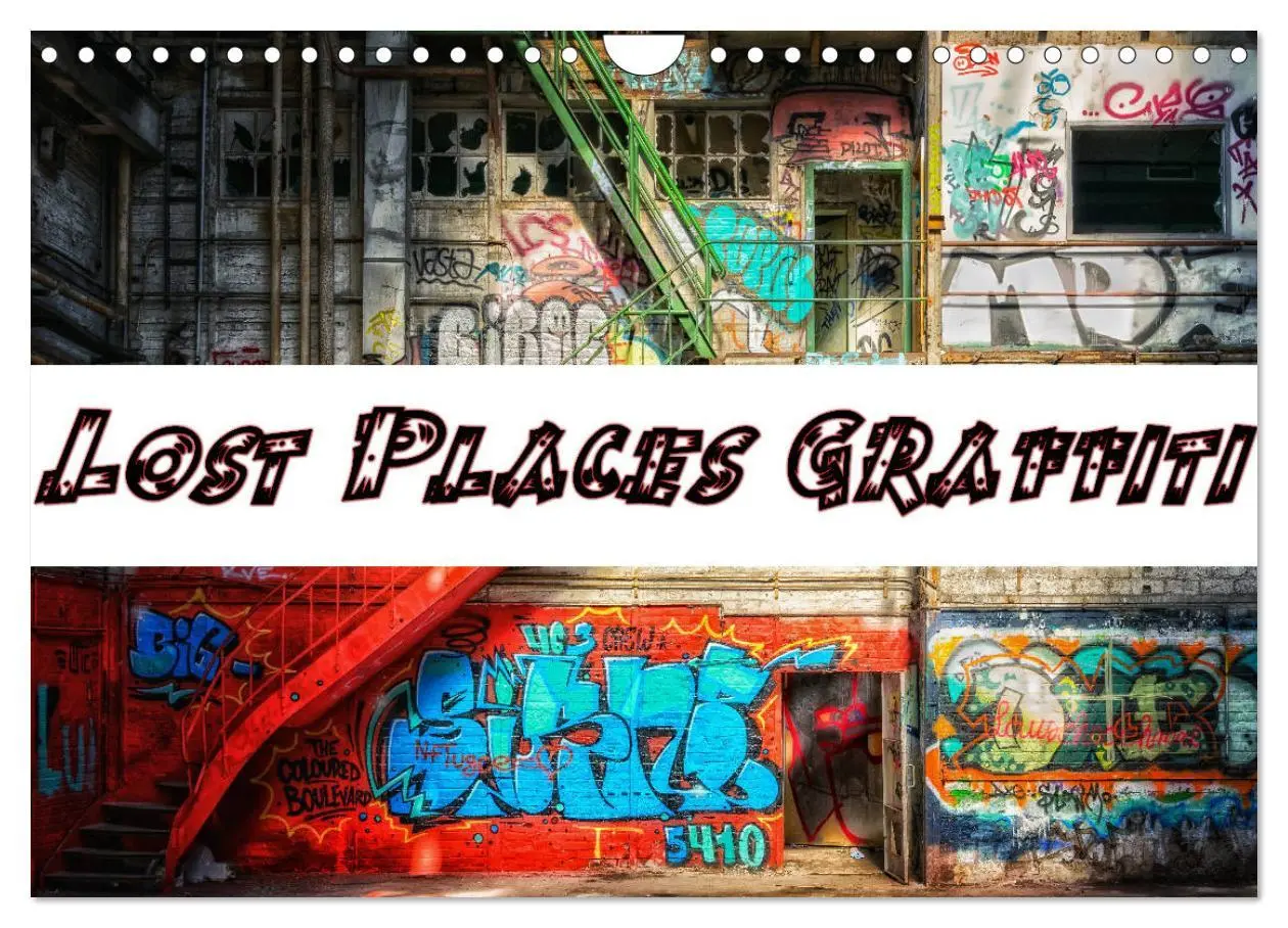 Cover: 9783457824030 | Lost Places Graffiti (Wandkalender 2026 DIN A4 quer), CALVENDO...