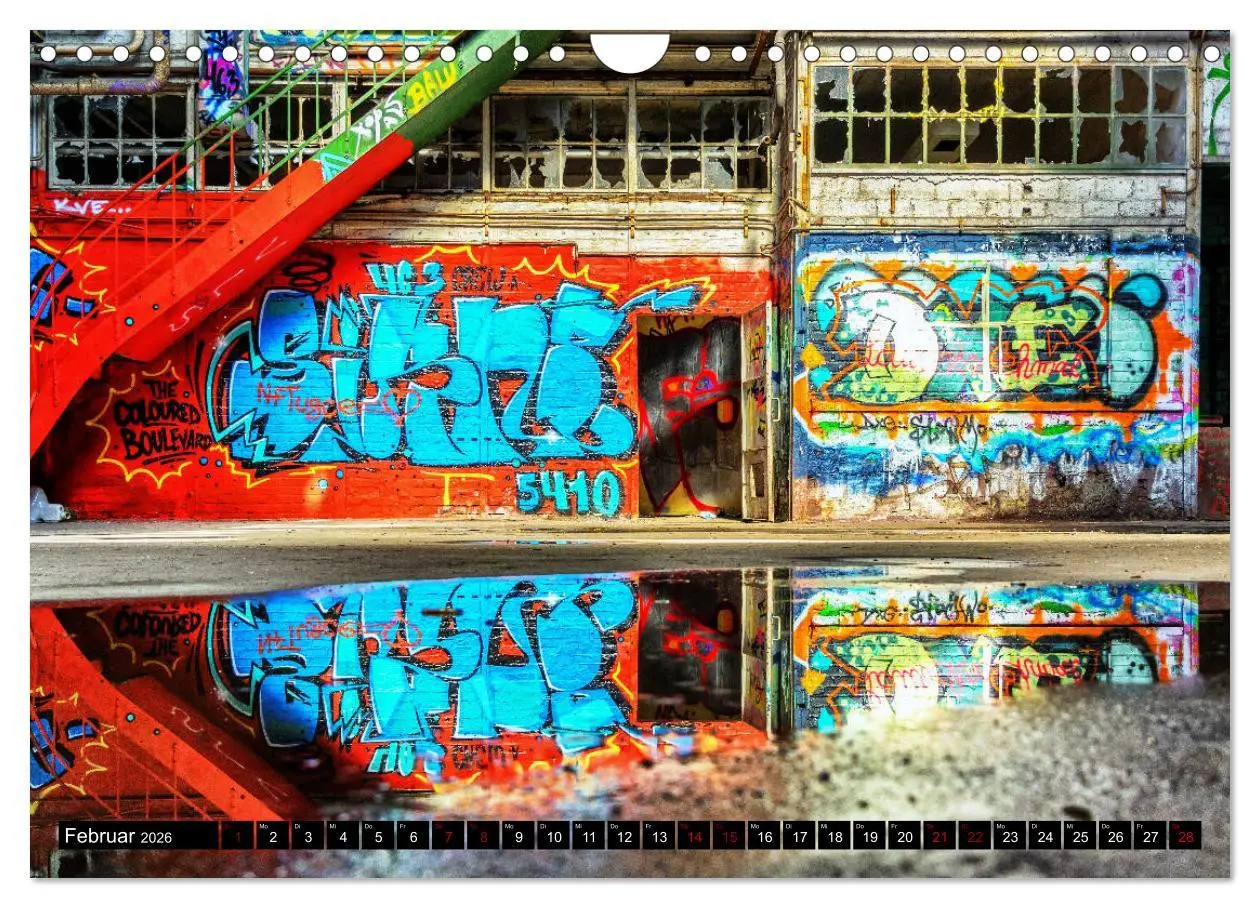 Bild: 9783457824030 | Lost Places Graffiti (Wandkalender 2026 DIN A4 quer), CALVENDO...