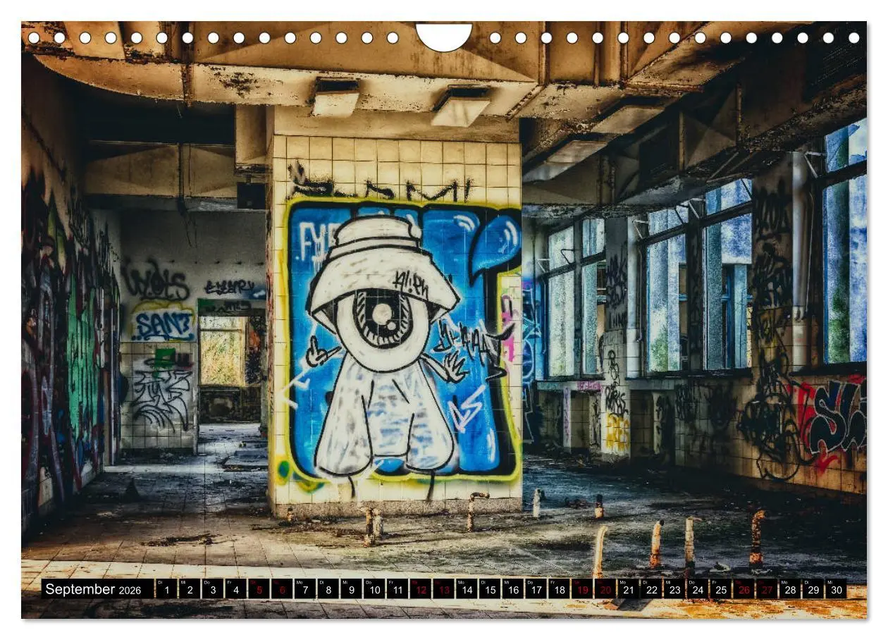 Bild: 9783457824030 | Lost Places Graffiti (Wandkalender 2026 DIN A4 quer), CALVENDO...