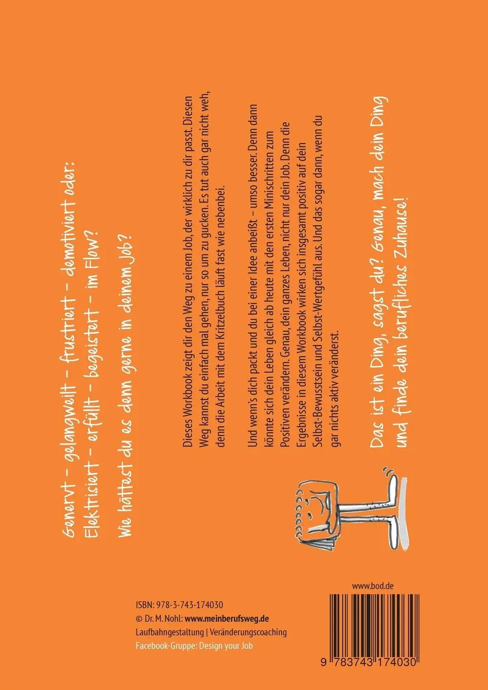 Rückseite: 9783743174030 | Design your Job | Dein Kritzelbuch zur beruflichen Neuorientierung