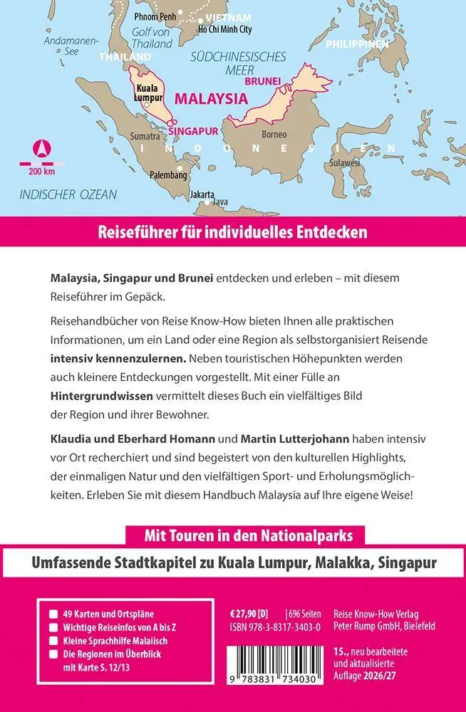 Bild: 9783831734030 | Reise Know-How Reiseführer Malaysia mit Singapur und Brunei | Buch