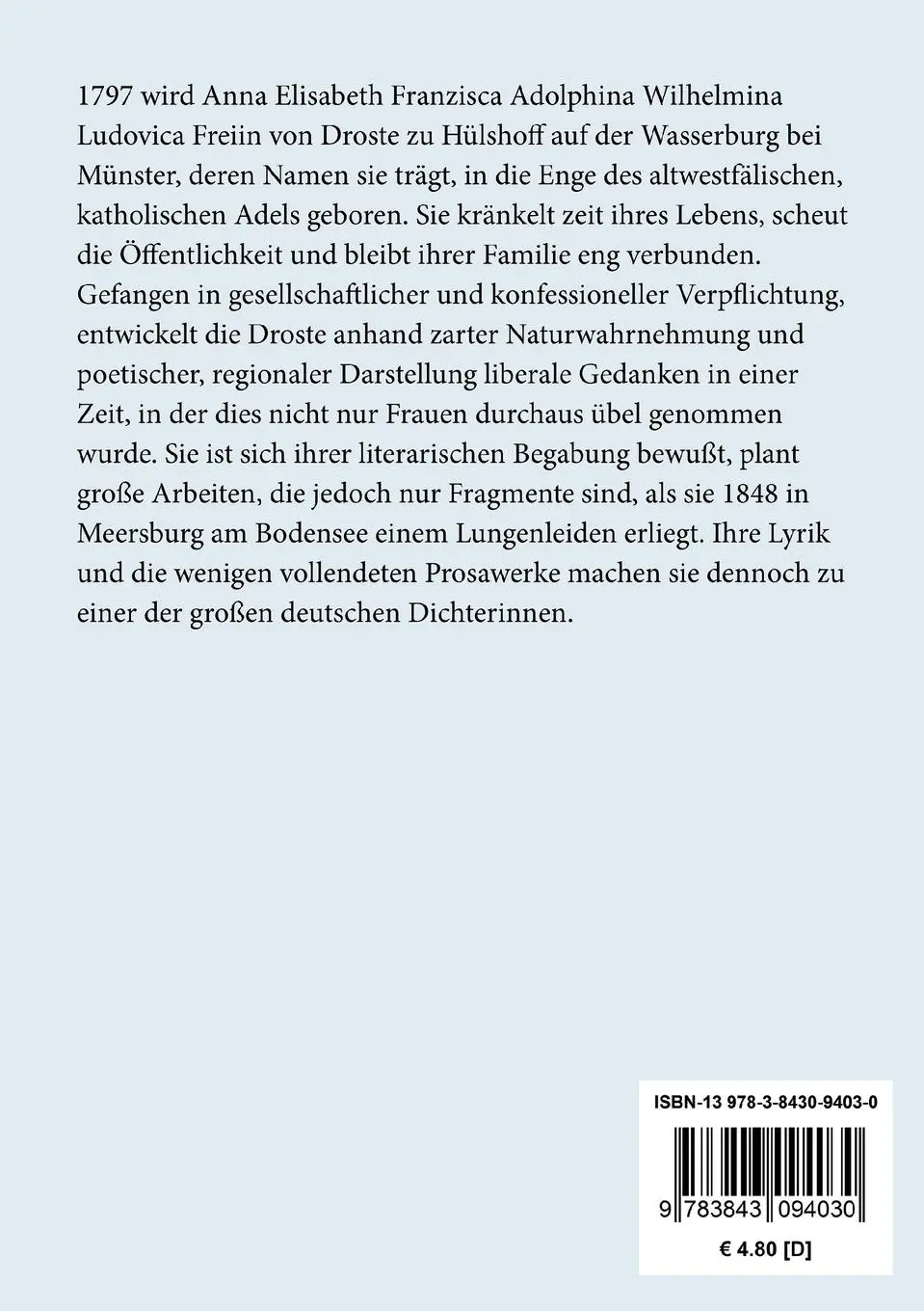 Rückseite: 9783843094030 | Westfälische Schilderungen / Bei uns zulande auf dem Lande | Buch