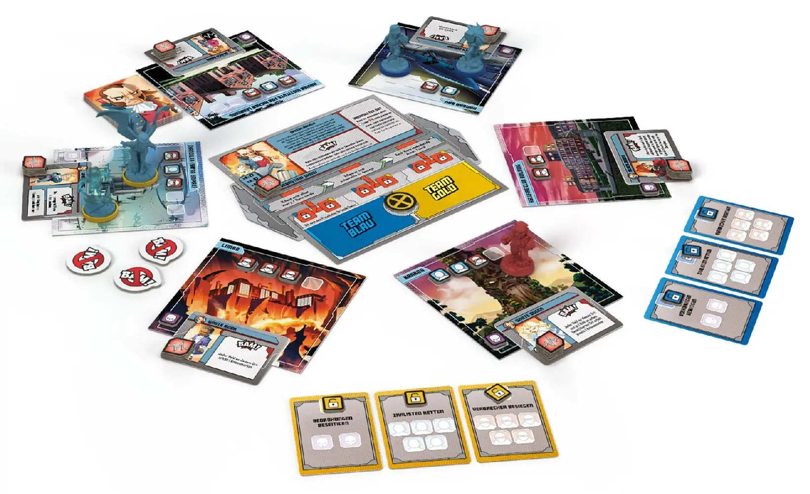 Bild: 4015566604230 | Marvel United X-Men - Team Gold | Andrea Chiarvesio (u. a.) | Spiel