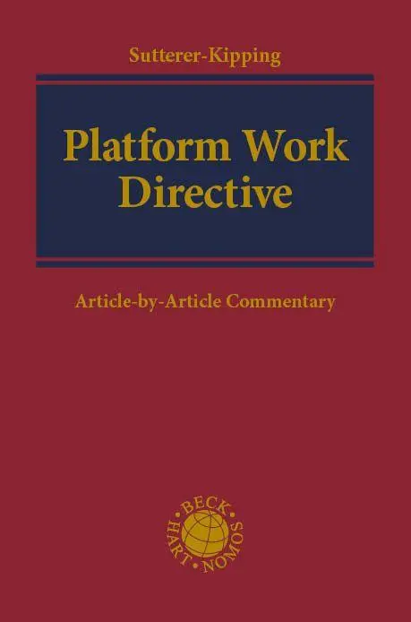 Cover: 9783756024230 | Platform Work Directive | Article-by-Article Commentary | Buch | 2026