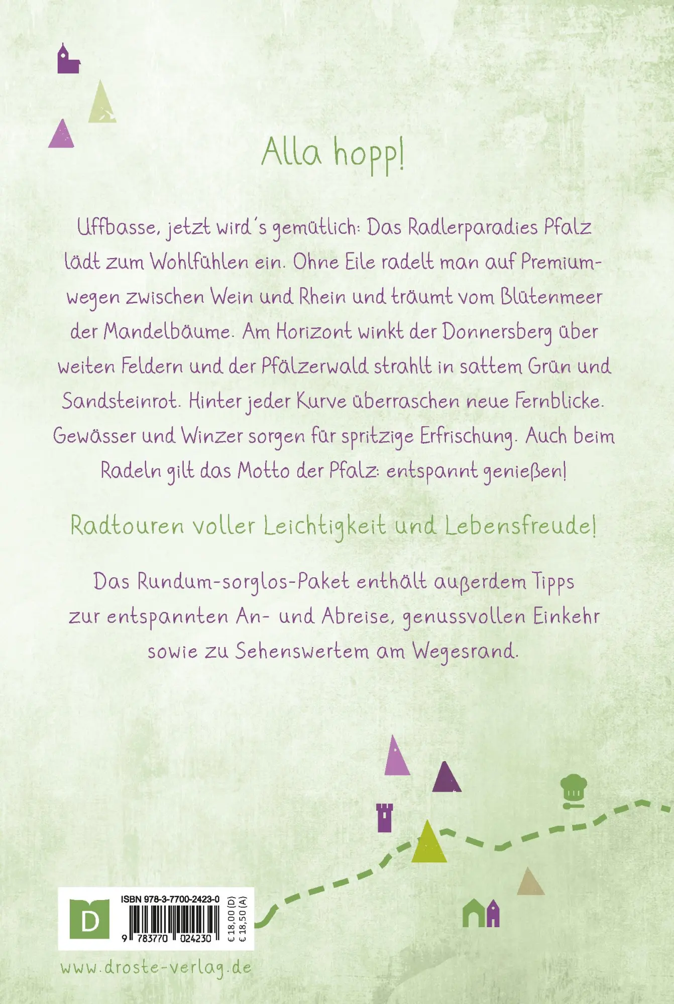 Rückseite: 9783770024230 | Pfalz. Radeln für die Seele | Wohlfühltouren | Michael Landgraf | Buch