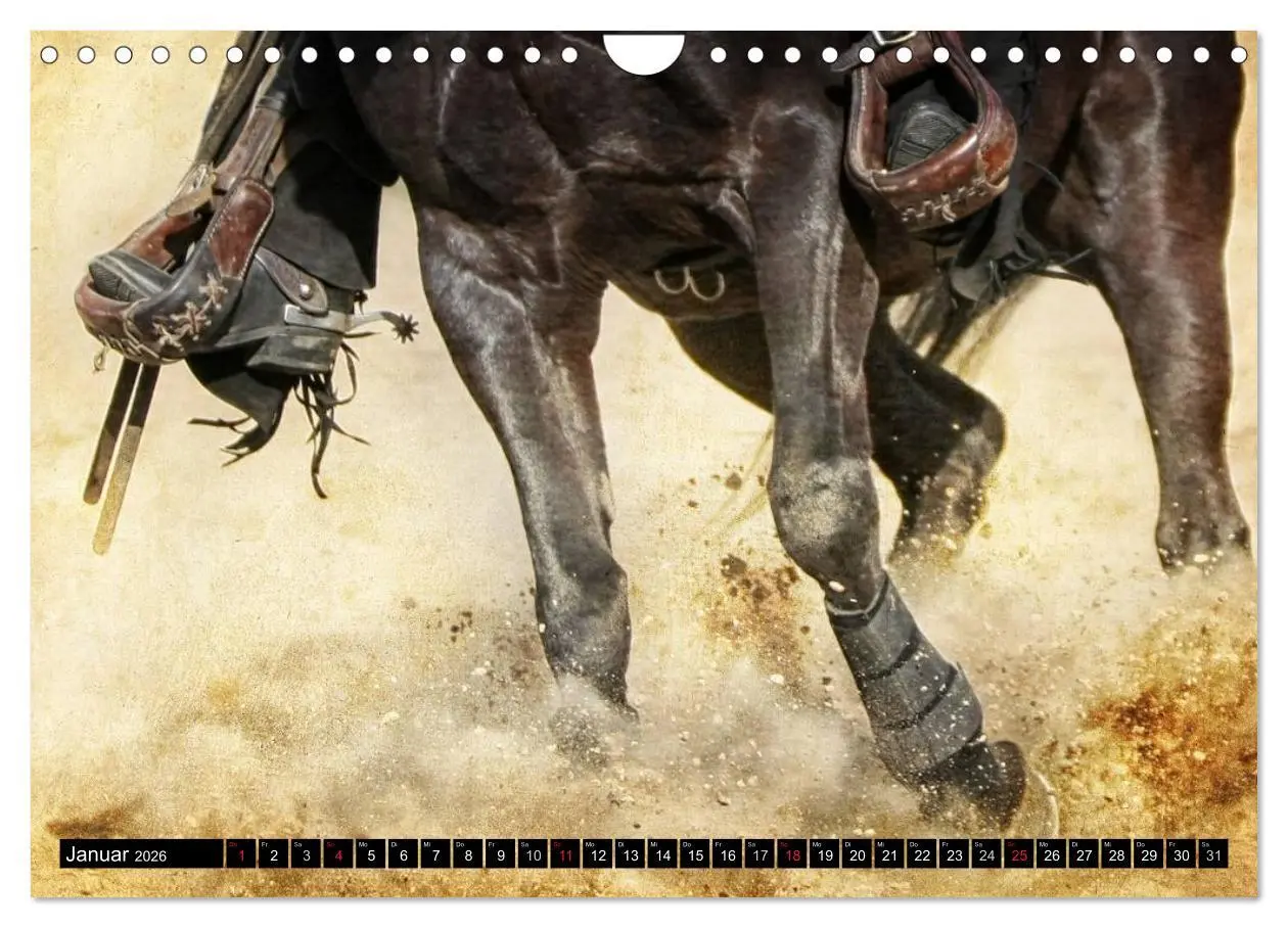 Bild: 9783457964330 | Western und Pferde (Wandkalender 2026 DIN A4 quer), CALVENDO...