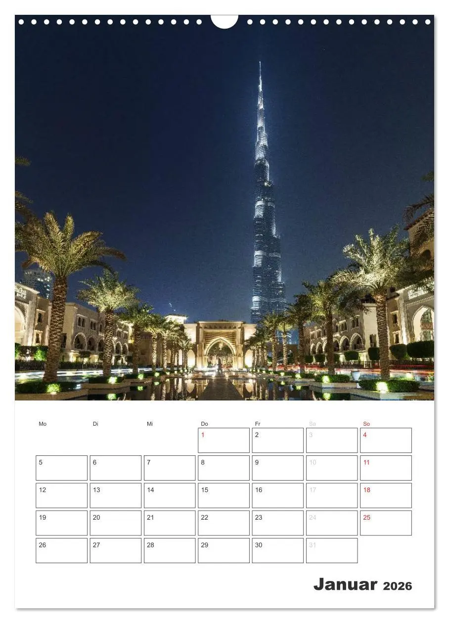 Bild: 9783516434330 | Vertical Dubai 2026 (Wandkalender 2026 DIN A3 hoch), CALVENDO...