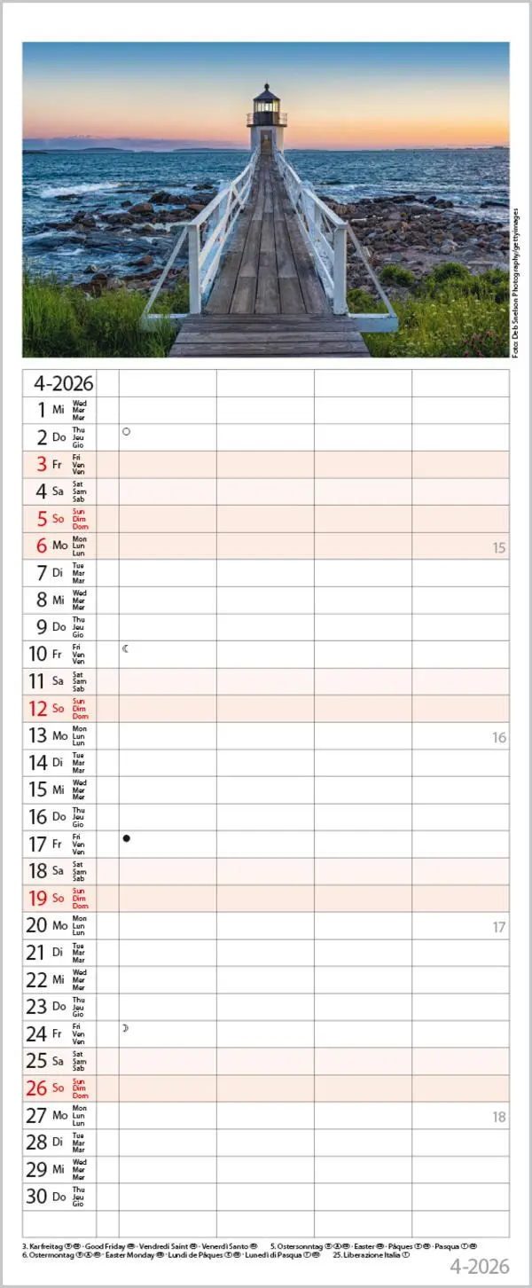 Bild: 9783731884330 | Familienplaner Maritim 2026 | Verlag Korsch | Kalender | Spiralbindung