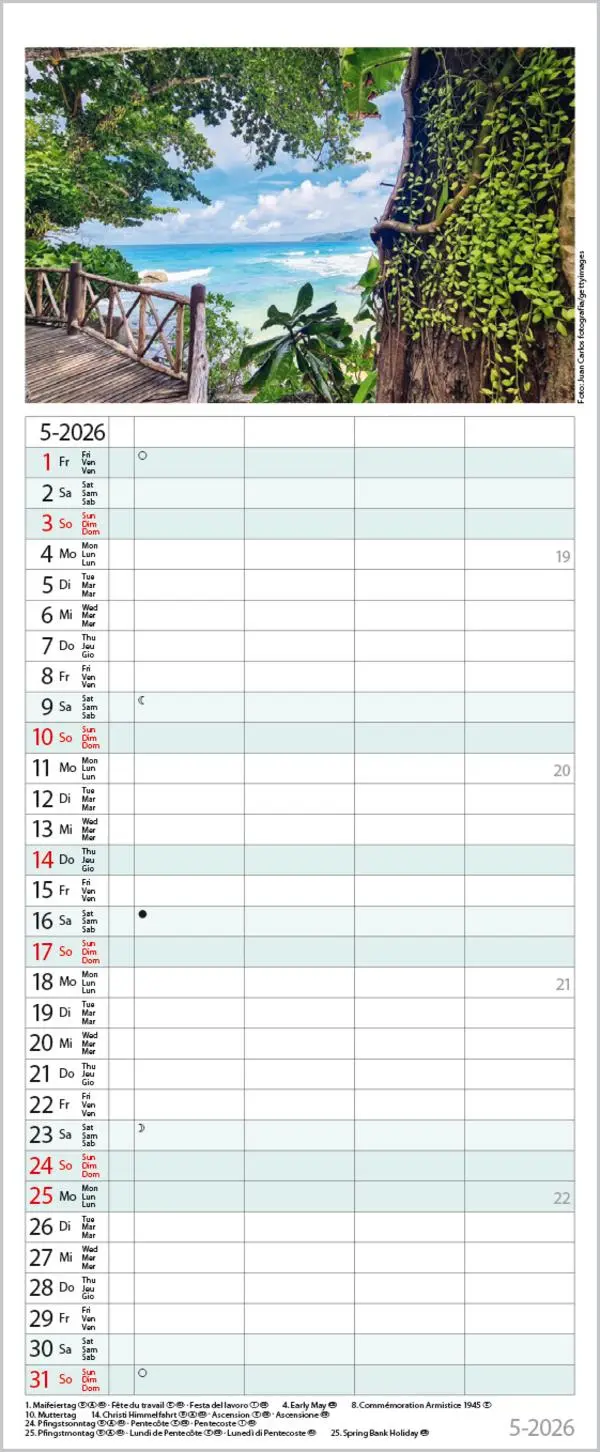 Bild: 9783731884330 | Familienplaner Maritim 2026 | Verlag Korsch | Kalender | Spiralbindung