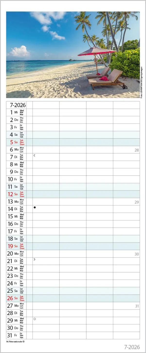 Bild: 9783731884330 | Familienplaner Maritim 2026 | Verlag Korsch | Kalender | Spiralbindung