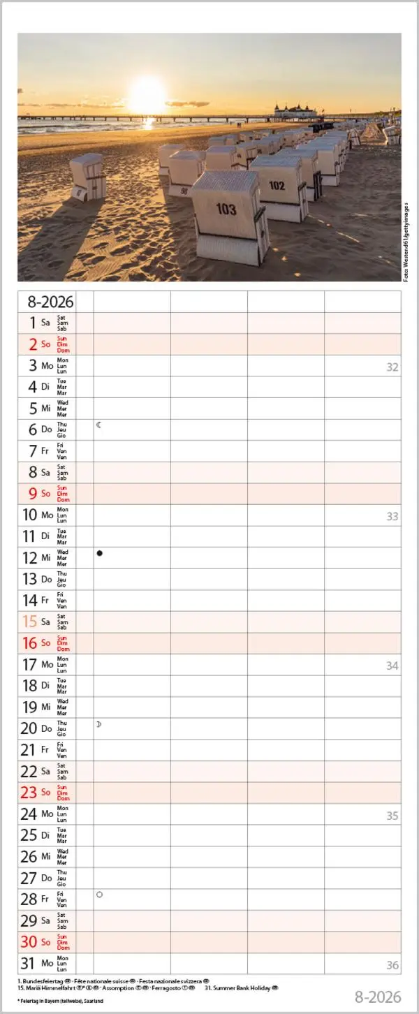 Bild: 9783731884330 | Familienplaner Maritim 2026 | Verlag Korsch | Kalender | Spiralbindung