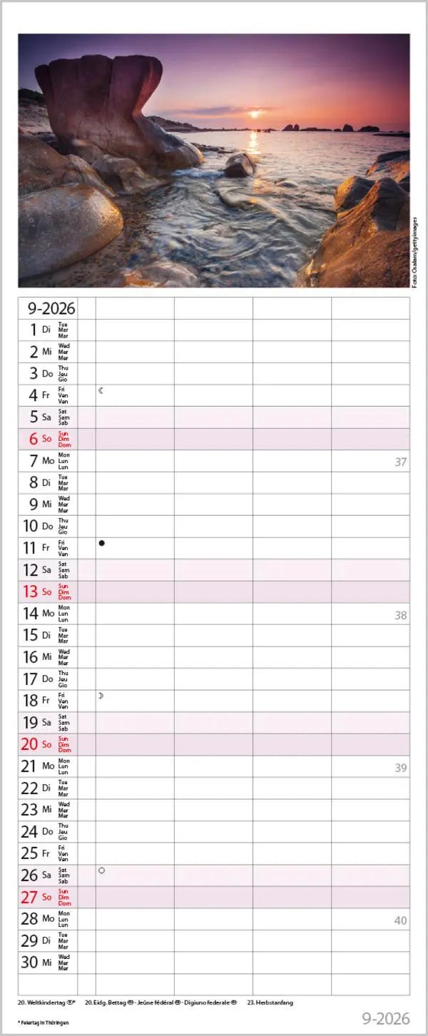 Bild: 9783731884330 | Familienplaner Maritim 2026 | Verlag Korsch | Kalender | Spiralbindung