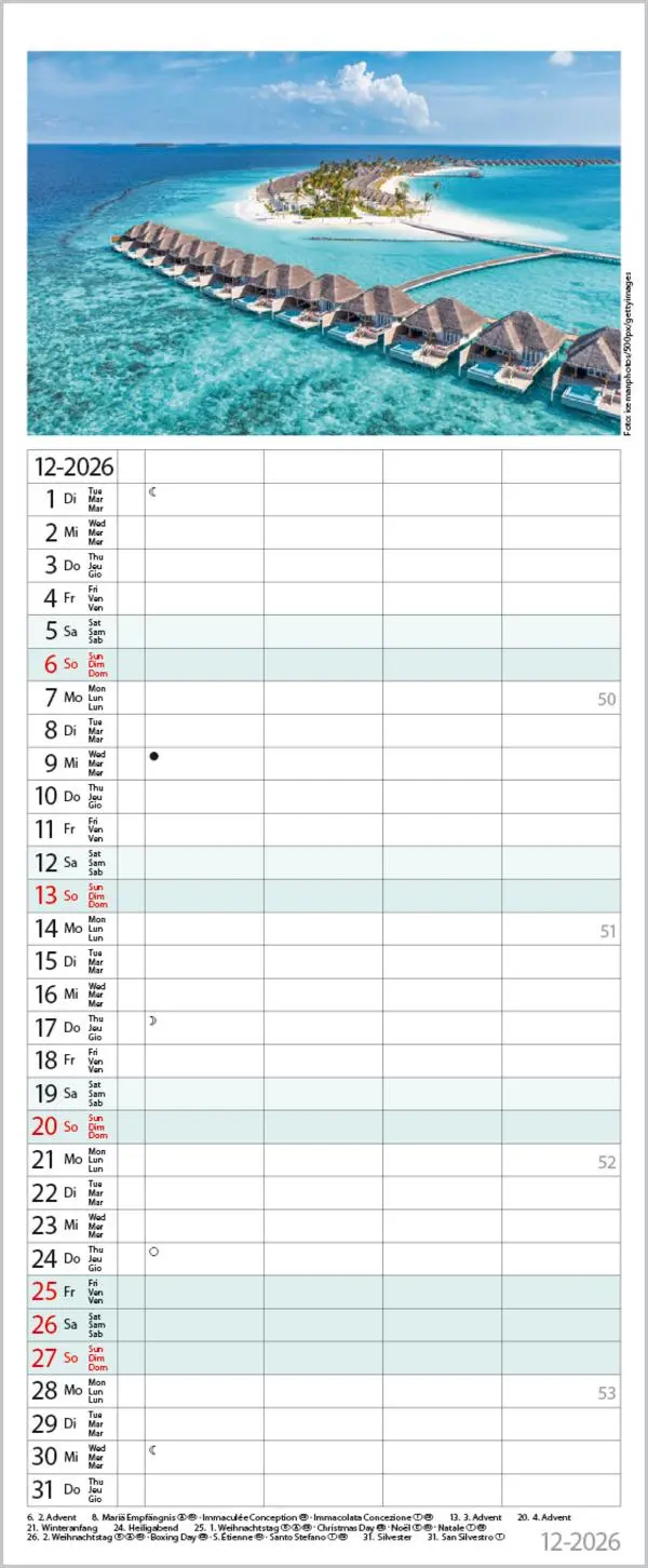 Bild: 9783731884330 | Familienplaner Maritim 2026 | Verlag Korsch | Kalender | Spiralbindung