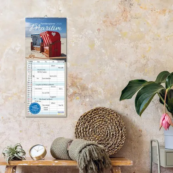 Bild: 9783731884330 | Familienplaner Maritim 2026 | Verlag Korsch | Kalender | Spiralbindung