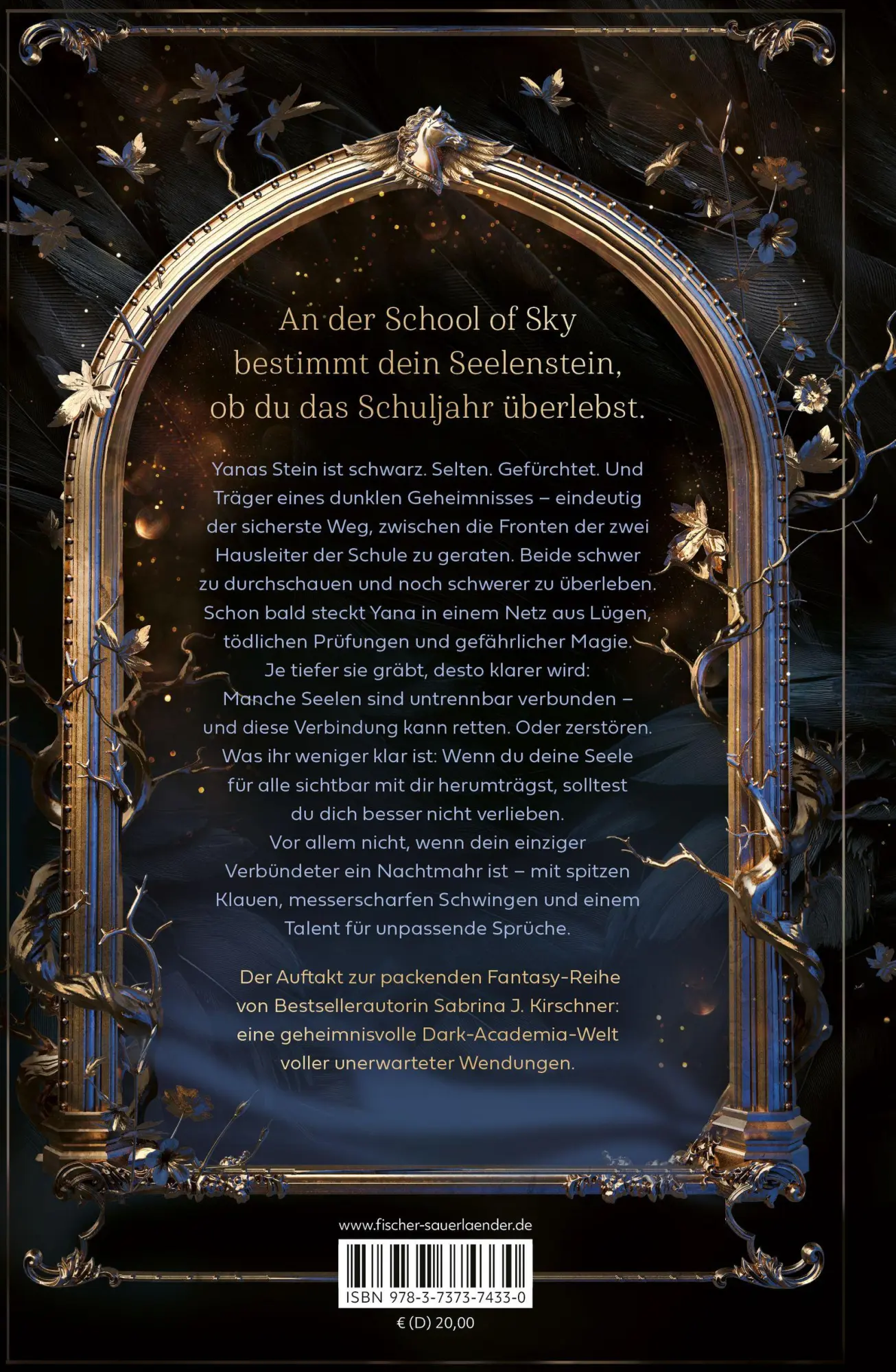 Rückseite: 9783737374330 | School of Sky. Verflucht Verbunden | Sabrina J. Kirschner | Buch