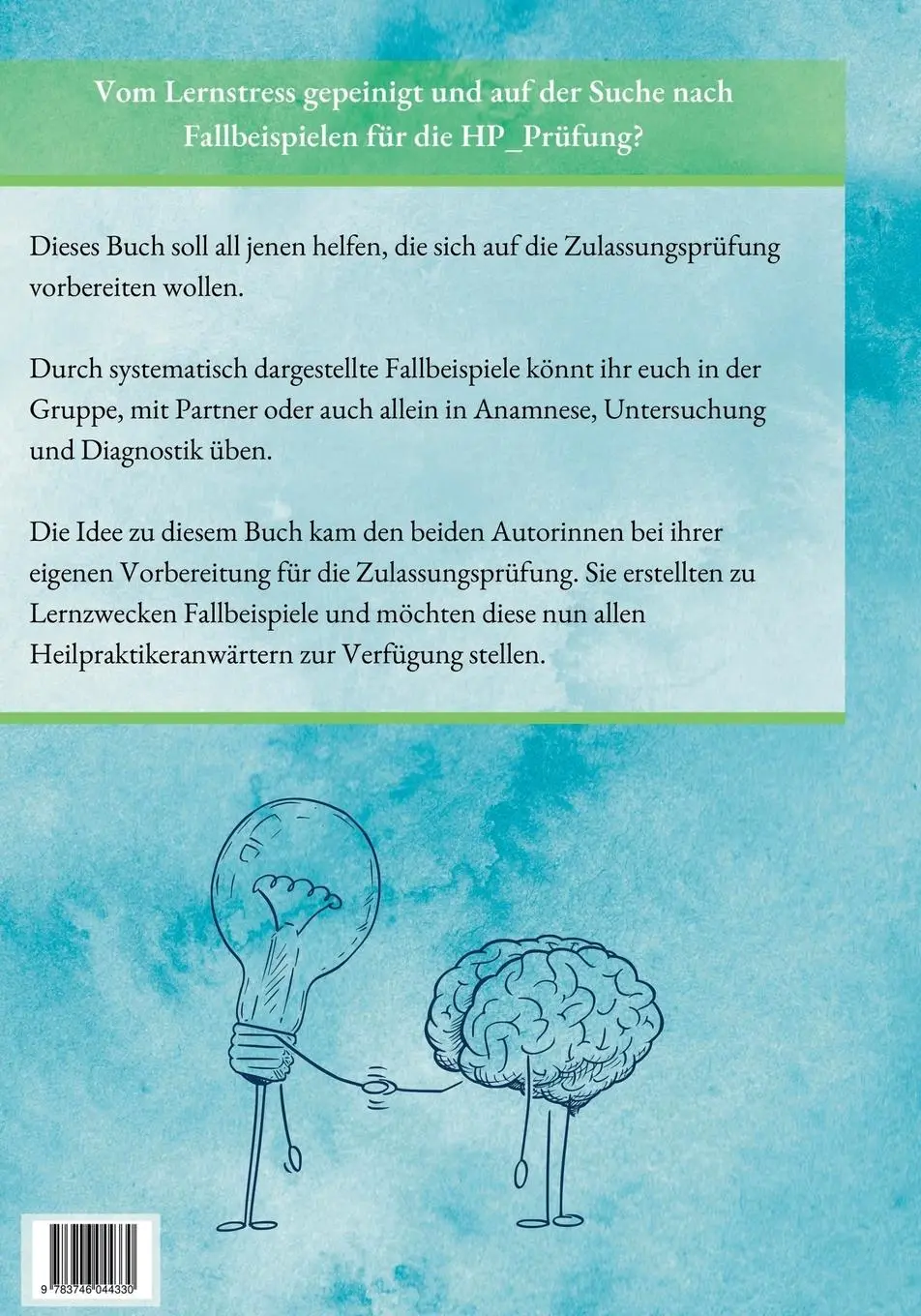 Rückseite: 9783746044330 | 140 Fallbeispiele zum Üben | Startklar für die HP-Prüfung | Buch