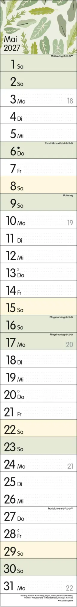 Bild: 9783819304330 | Streifenplaner Collect Moments 2027 | Verlag Korsch | Kalender | 12 S.