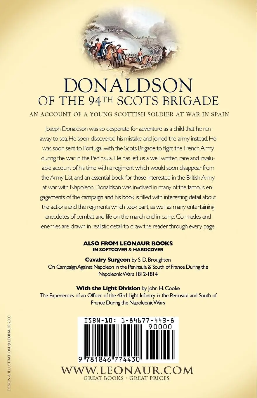 Rückseite: 9781846774430 | Donaldson of the 94th-Scots Brigade | Joseph Donaldson | Taschenbuch