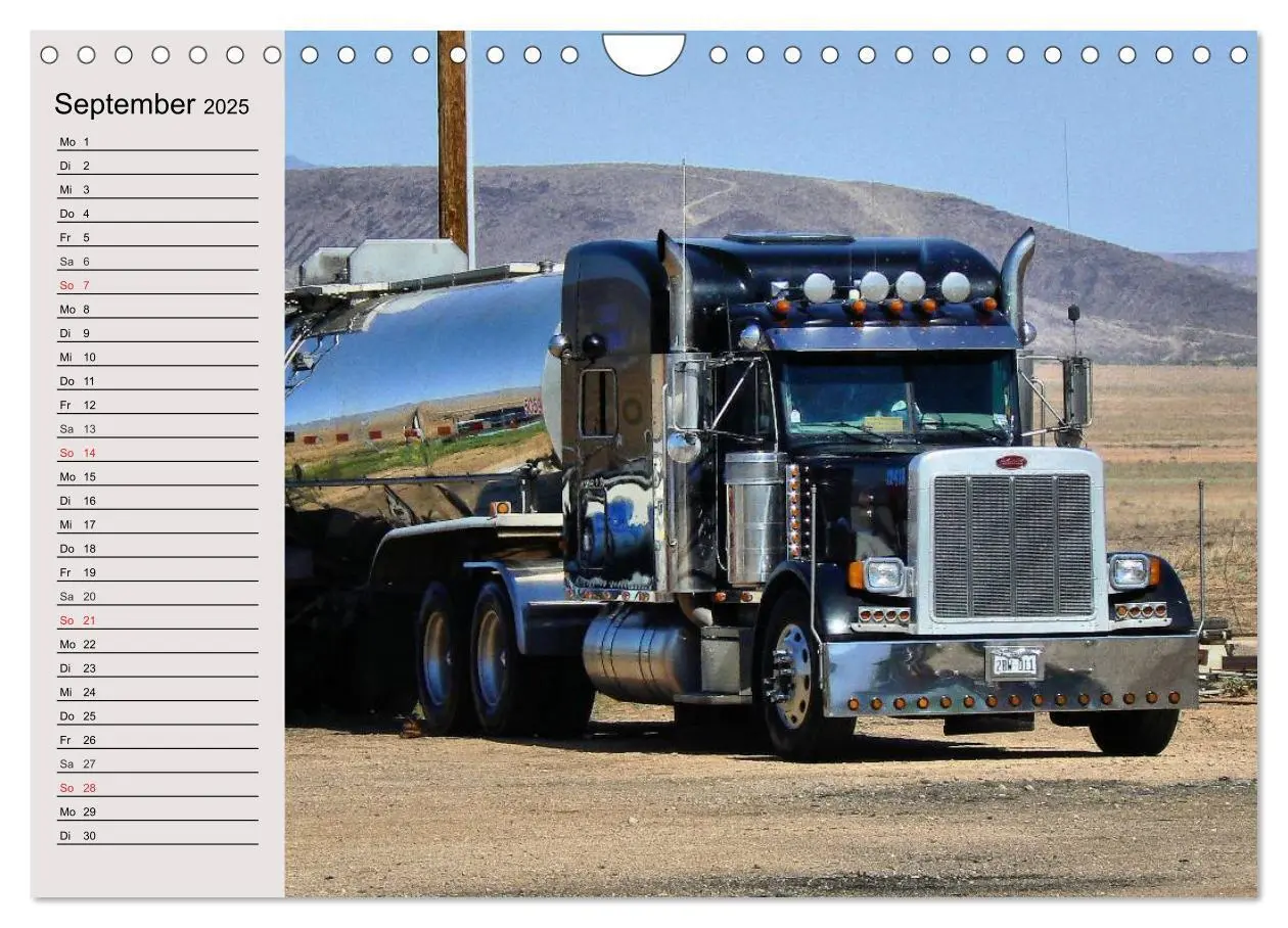 Bild: 9783435484430 | US-Trucks. Faszination Langhauber (Wandkalender 2025 DIN A4 quer),...