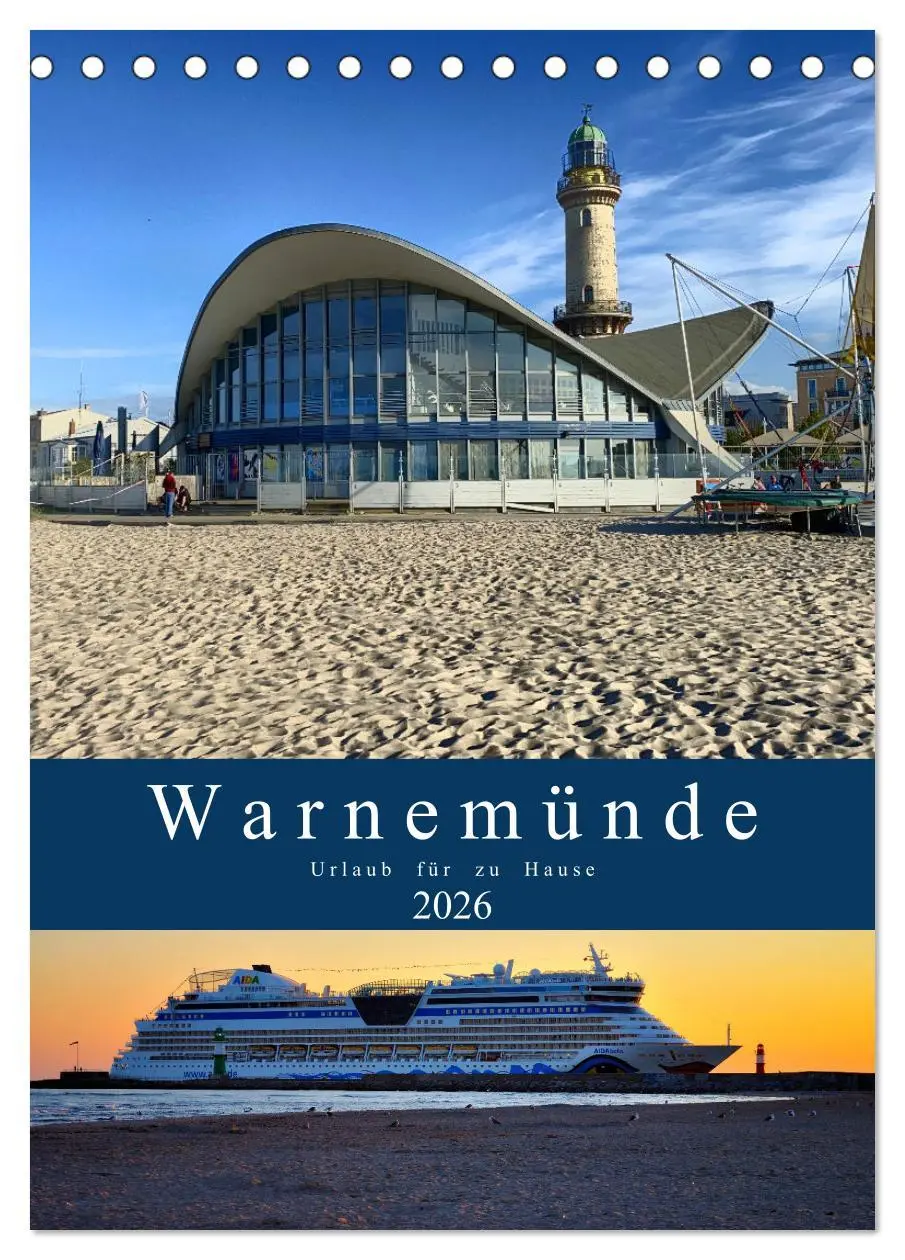 Cover: 9783516354430 | Warnemünde Urlaub für zu Hause (Tischkalender 2026 DIN A5 hoch),...