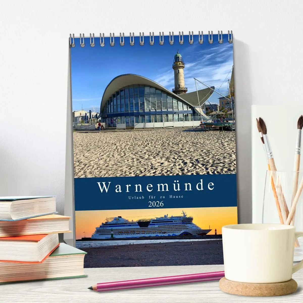 Bild: 9783516354430 | Warnemünde Urlaub für zu Hause (Tischkalender 2026 DIN A5 hoch),...