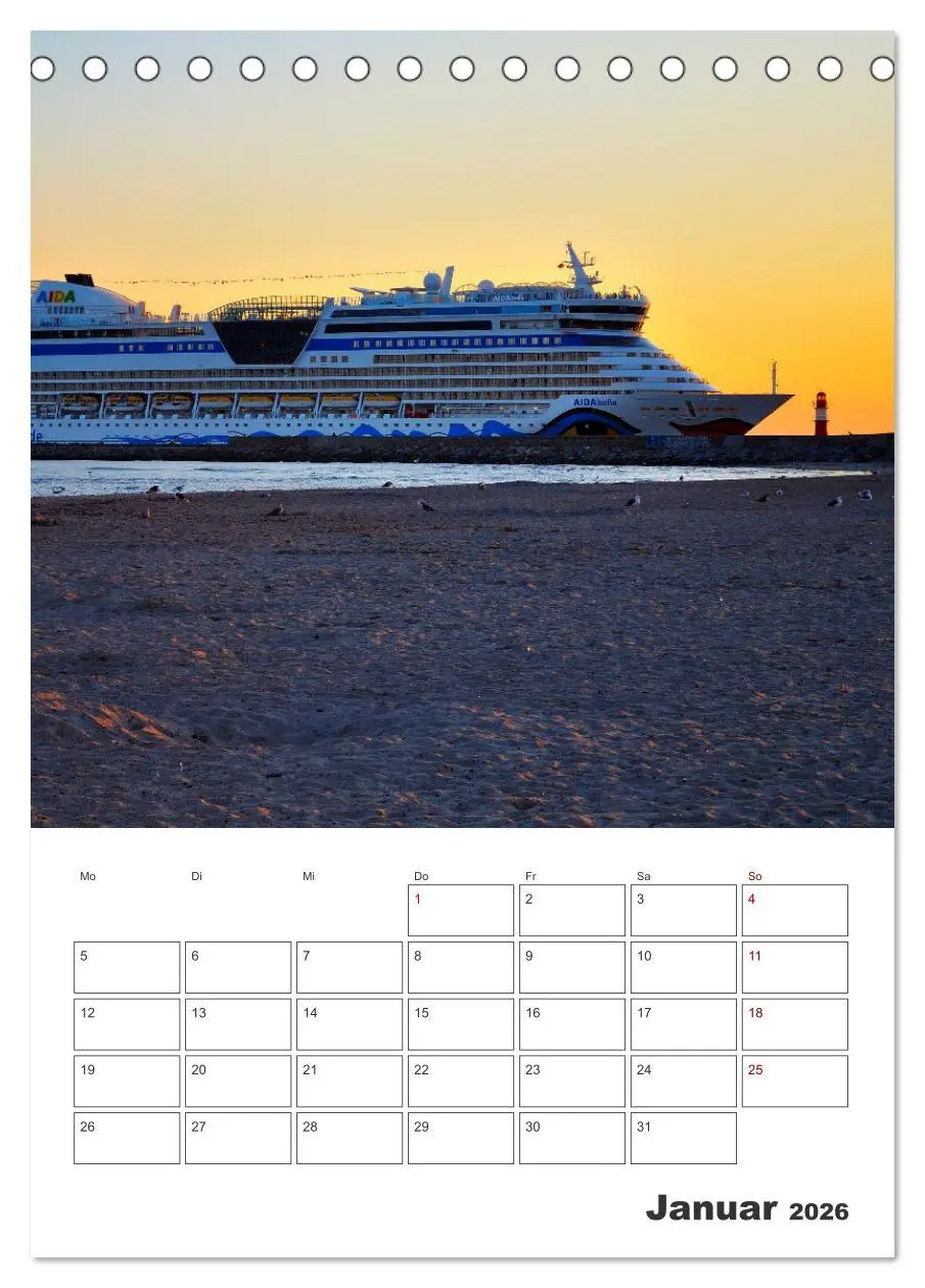 Bild: 9783516354430 | Warnemünde Urlaub für zu Hause (Tischkalender 2026 DIN A5 hoch),...