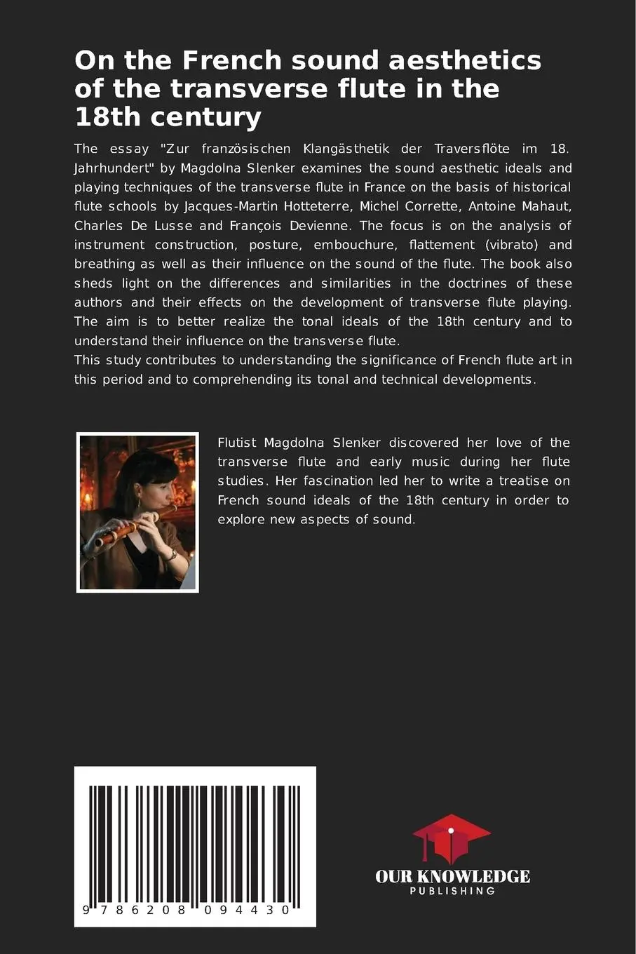 Rückseite: 9786208094430 | On the French sound aesthetics of the transverse flute in the 18th...