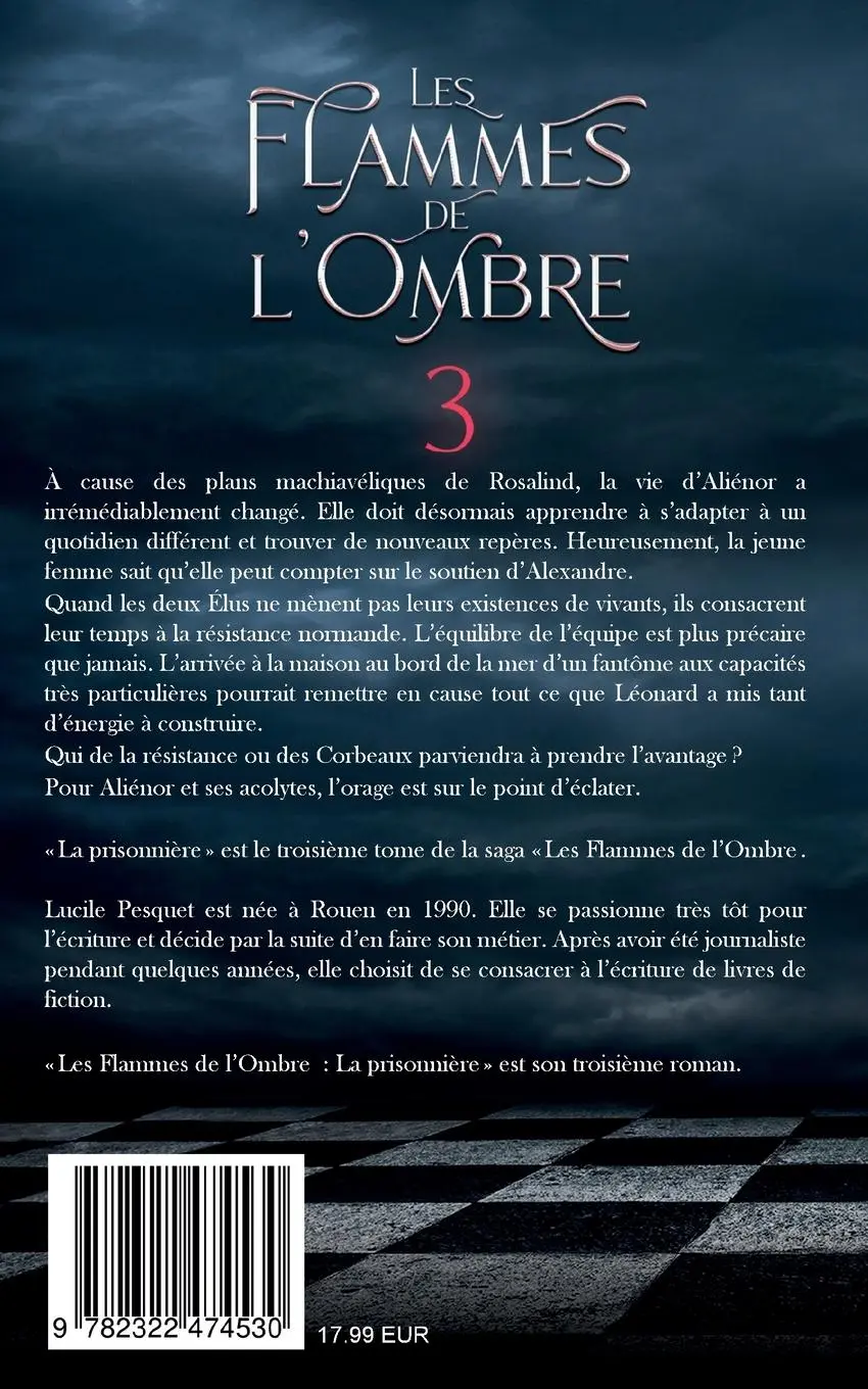Rückseite: 9782322474530 | Les Flammes de l'Ombre | La prisonnière | Lucile Pesquet | Taschenbuch