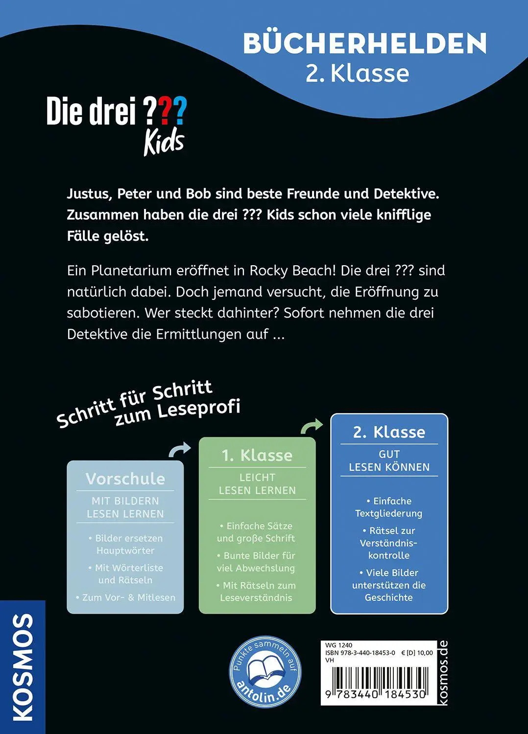 Bild: 9783440184530 | Die drei ??? Kids, Bücherhelden 2. Klasse, Planetarium in Gefahr