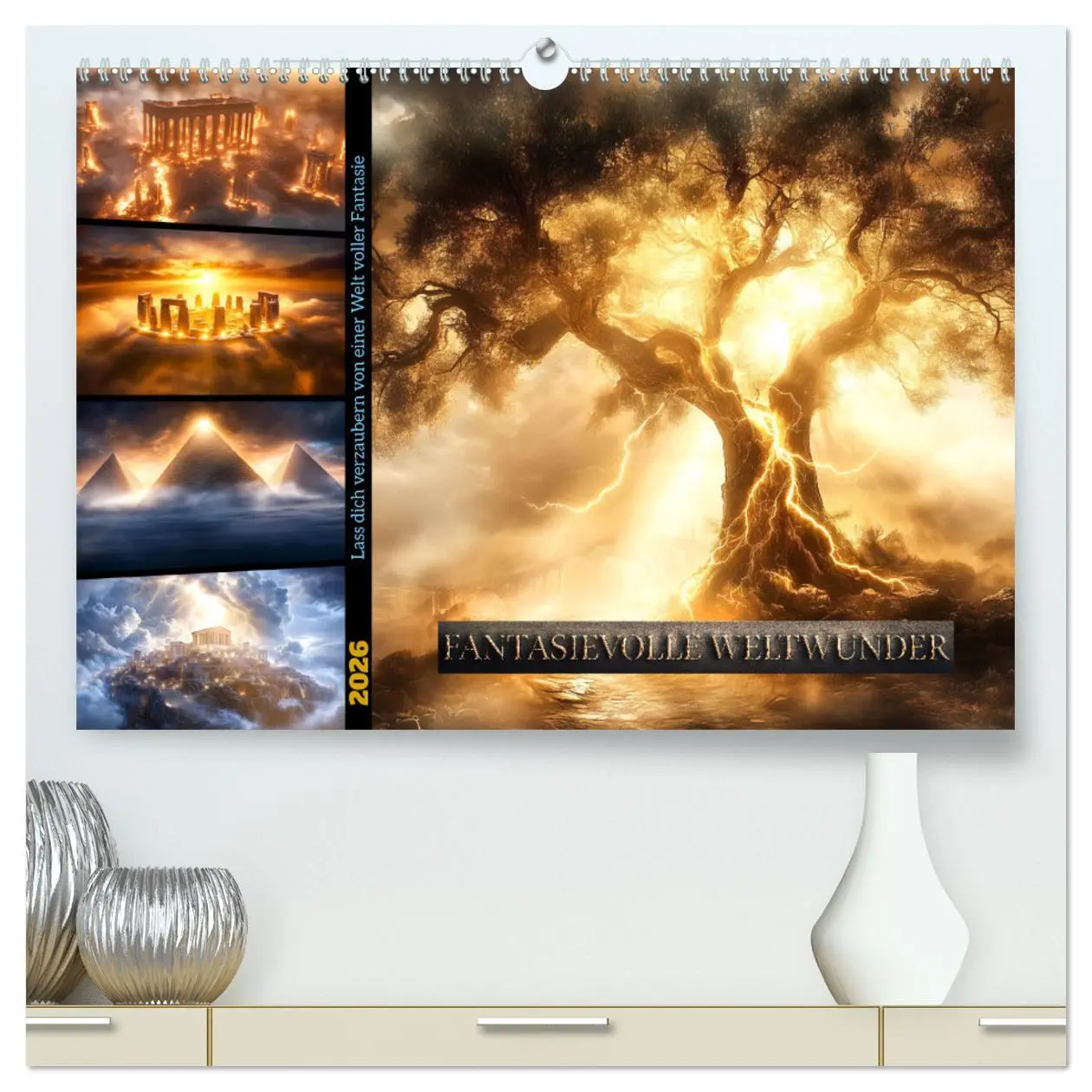 Cover: 9783457254530 | Fantasievolle Weltwunder (hochwertiger Premium Wandkalender 2026...