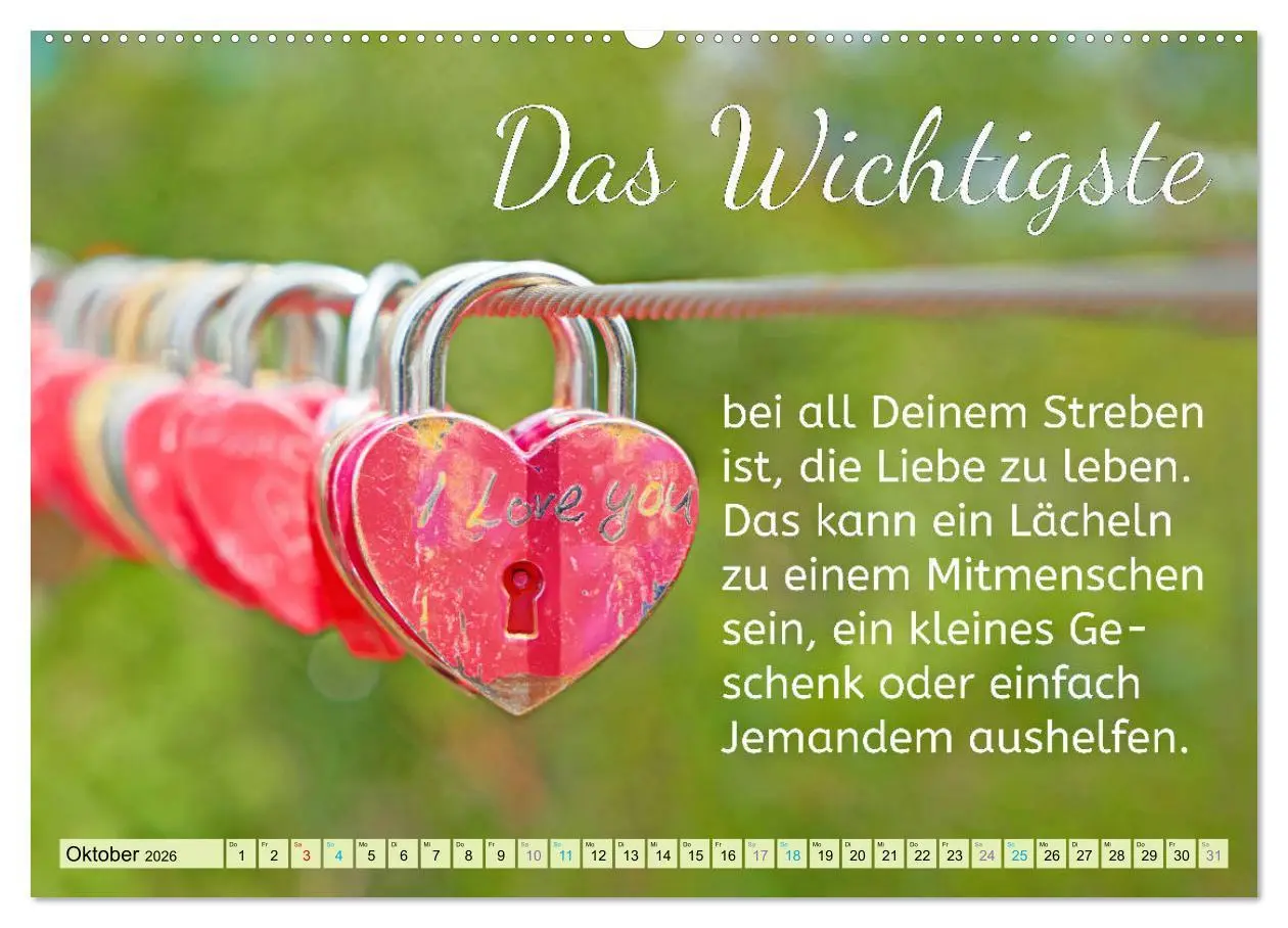 Bild: 9783457704530 | Der Spruchkalender - Inspirationen (Wandkalender 2026 DIN A2 quer),...