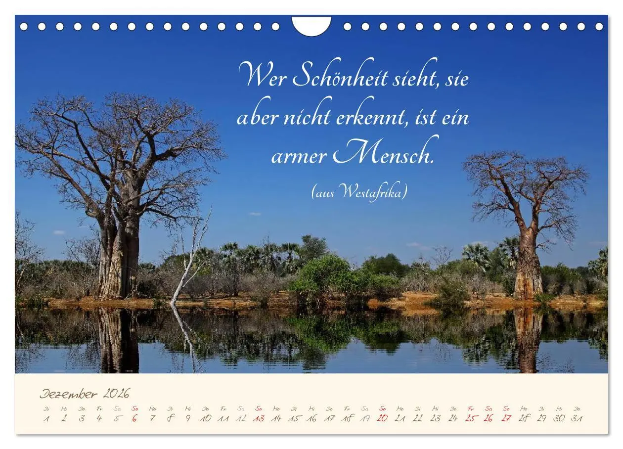 Bild: 9783457944530 | AFRIKA mit einem Hauch von Poesie (Wandkalender 2026 DIN A4 quer),...