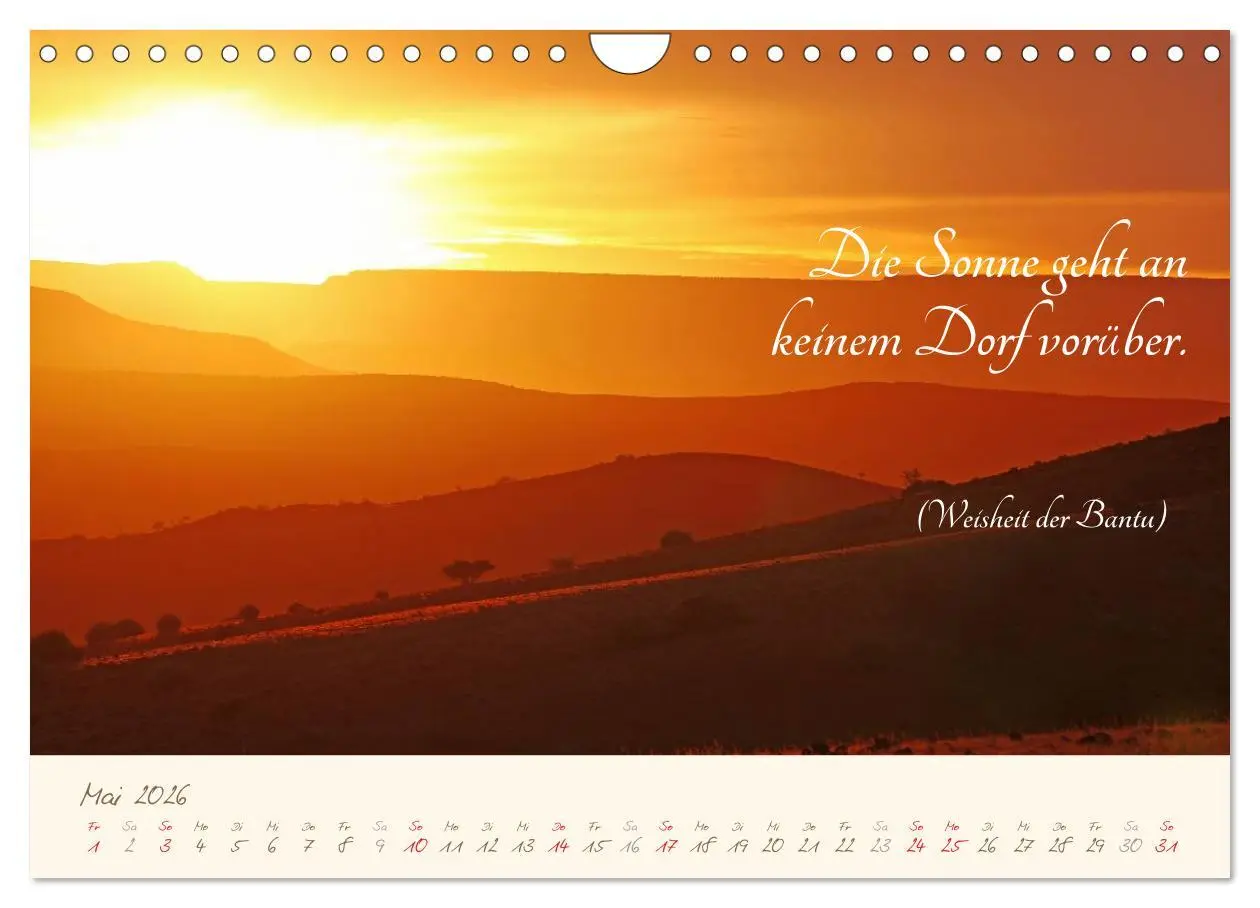 Bild: 9783457944530 | AFRIKA mit einem Hauch von Poesie (Wandkalender 2026 DIN A4 quer),...