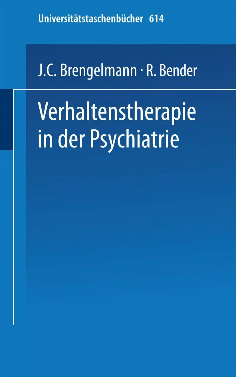 Cover: 9783798504530 | Verhaltenstherapie in der Psychiatrie | Association | Taschenbuch