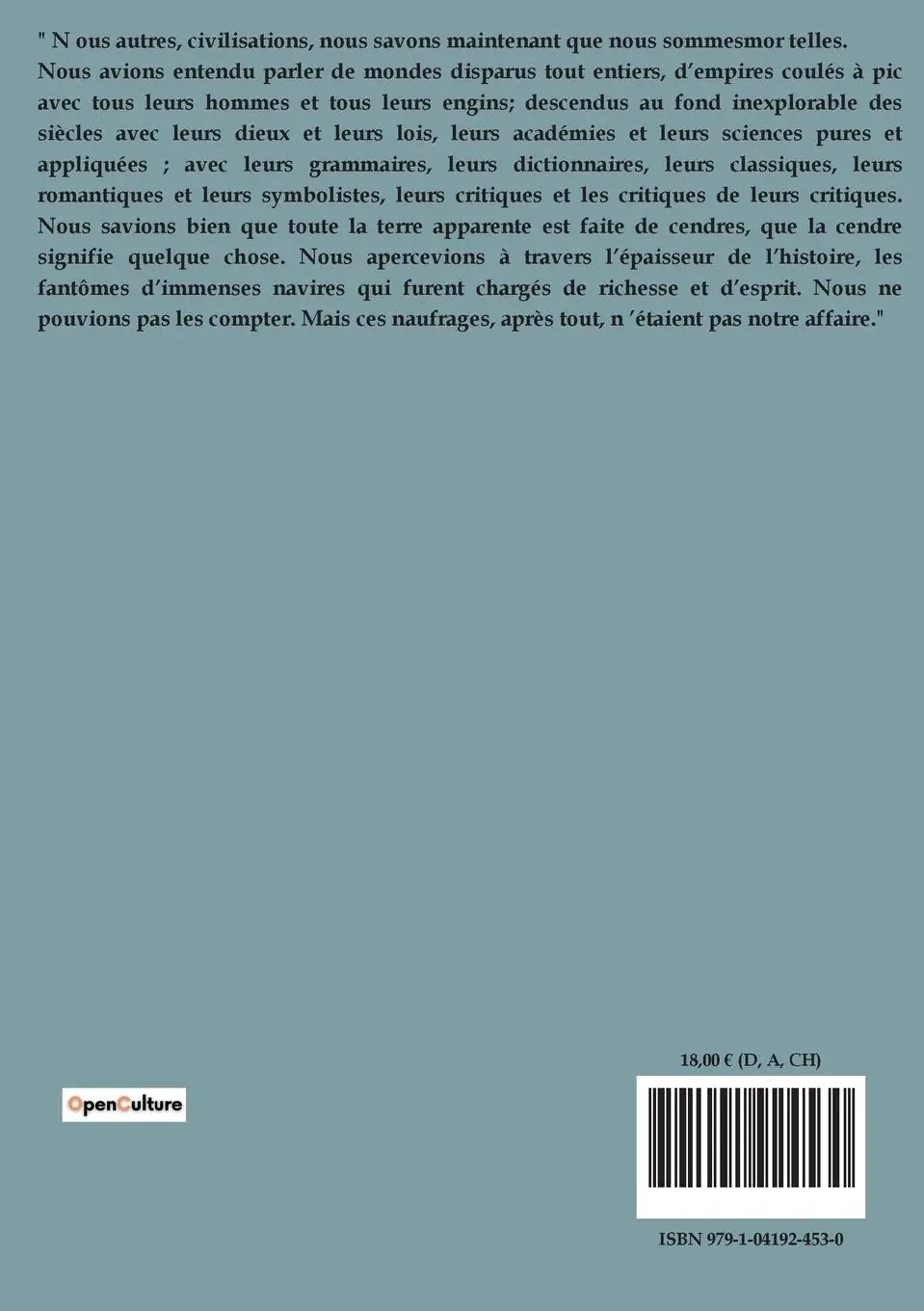 Rückseite: 9791041924530 | La crise de l'esprit, le bilan de l'intelligence | Paul Valery | Buch