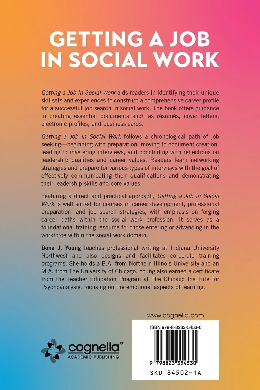 Rückseite: 9798823354530 | Getting a Job in Social Work | Dona J. Young | Taschenbuch | Englisch