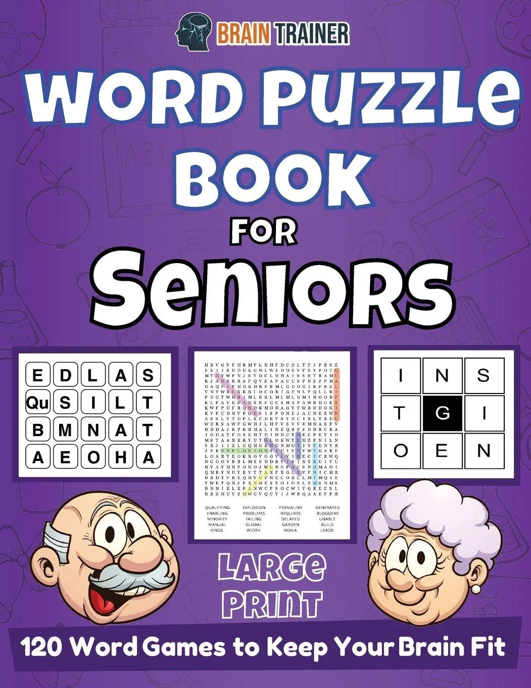 Cover: 9781922364630 | Word Puzzle Book For Seniors - 120 Word Games to Keep Your Brain Fit