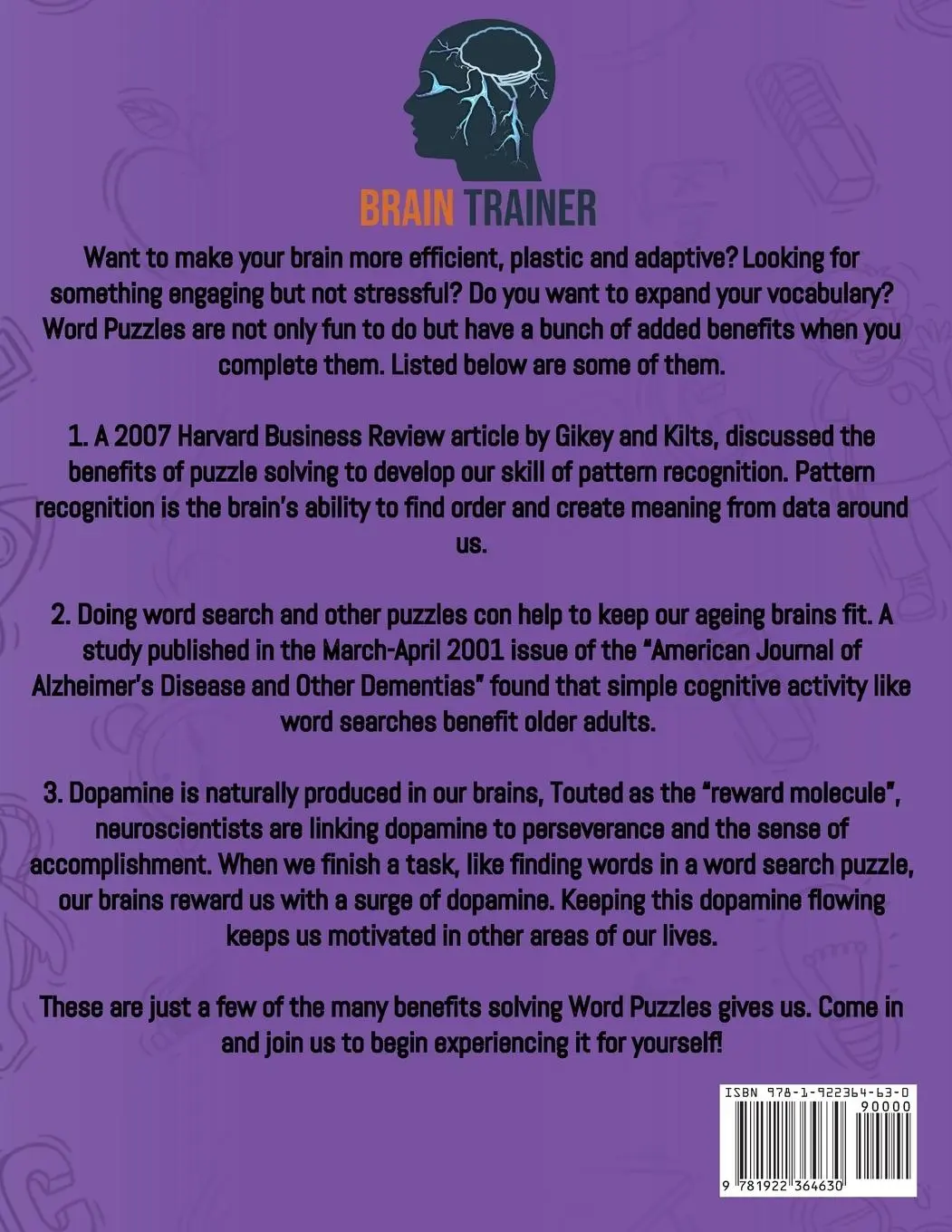 Rückseite: 9781922364630 | Word Puzzle Book For Seniors - 120 Word Games to Keep Your Brain Fit