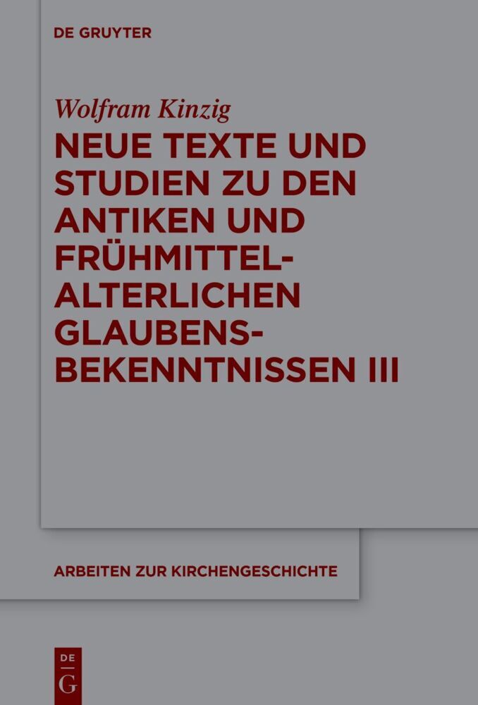 Cover: 9783110714630 | Neue Texte und Studien zu den antiken und frühmittelalterlichen...