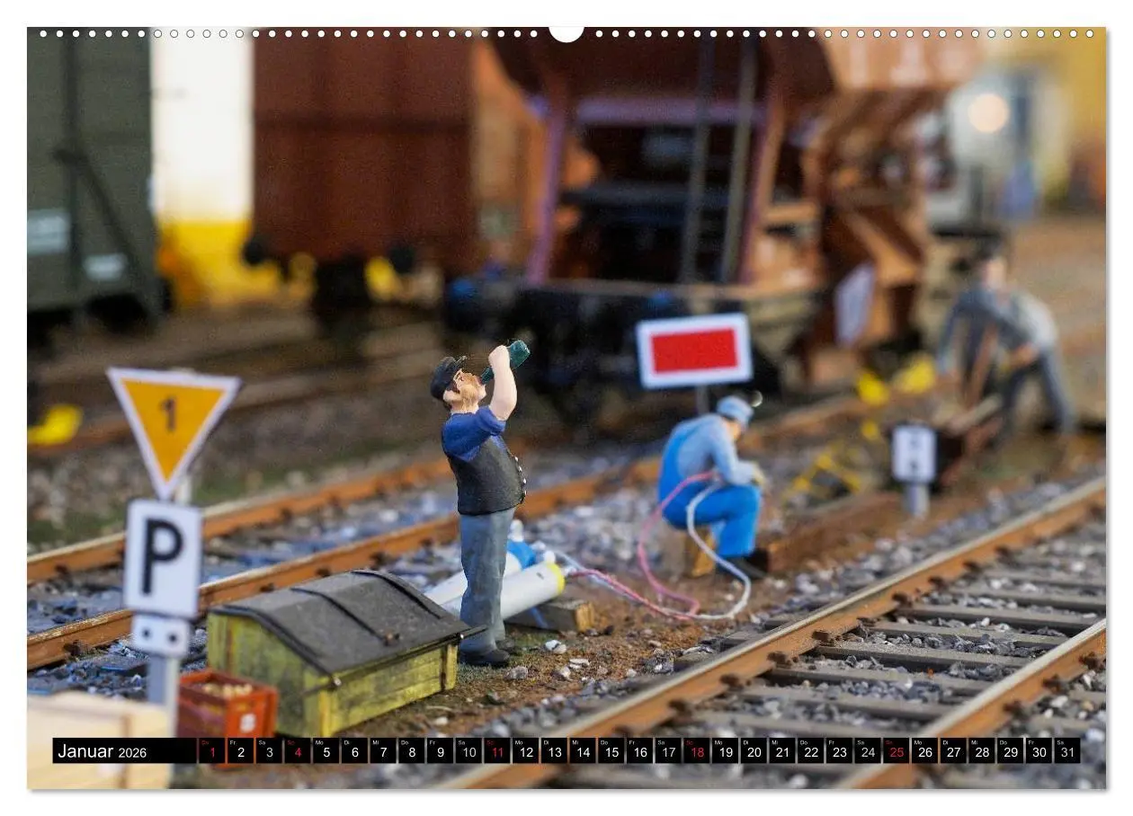 Bild: 9783516024630 | Kleine Bahnwelt in Spur 1 (hochwertiger Premium Wandkalender 2026...