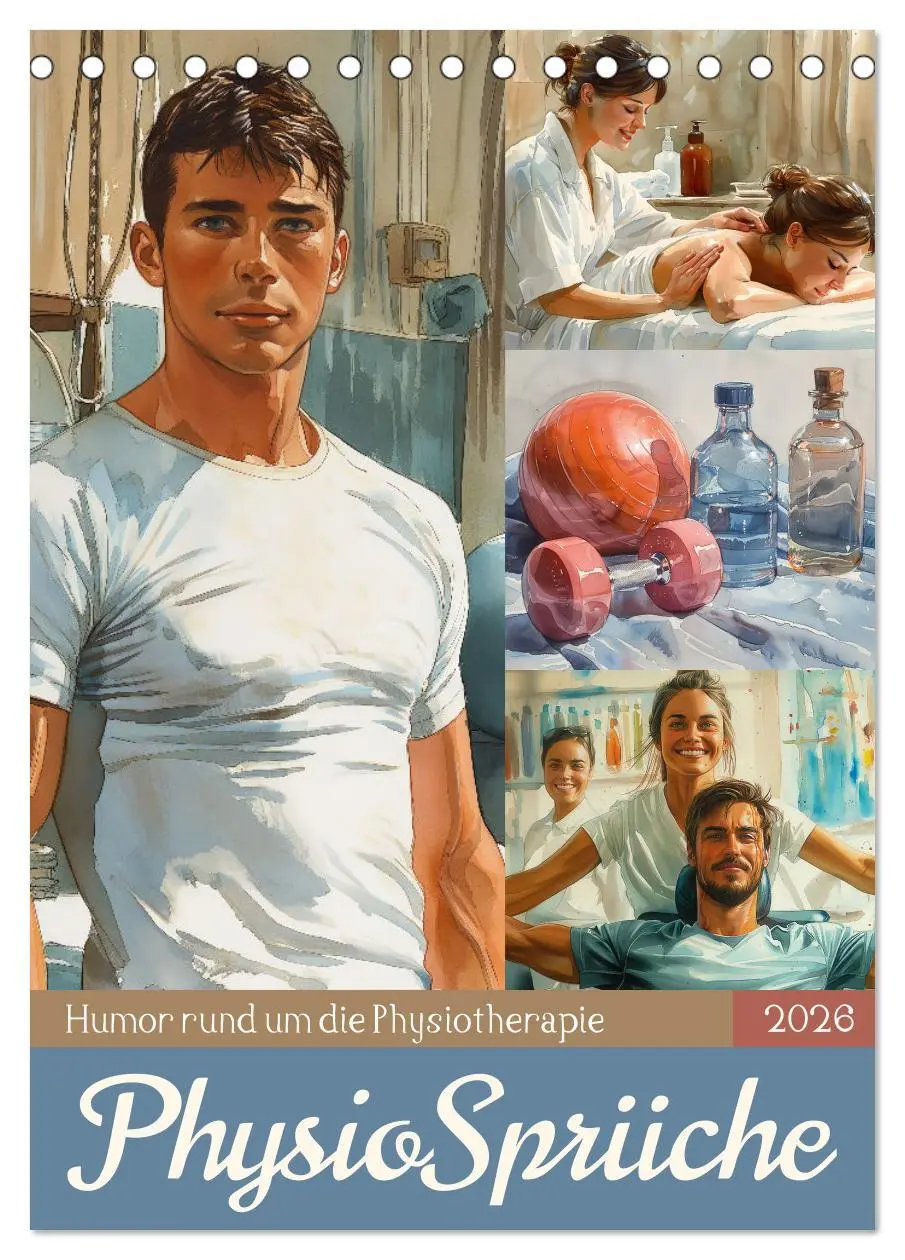Cover: 9783516264630 | Physiosprüche (Tischkalender 2026 DIN A5 hoch), CALVENDO...